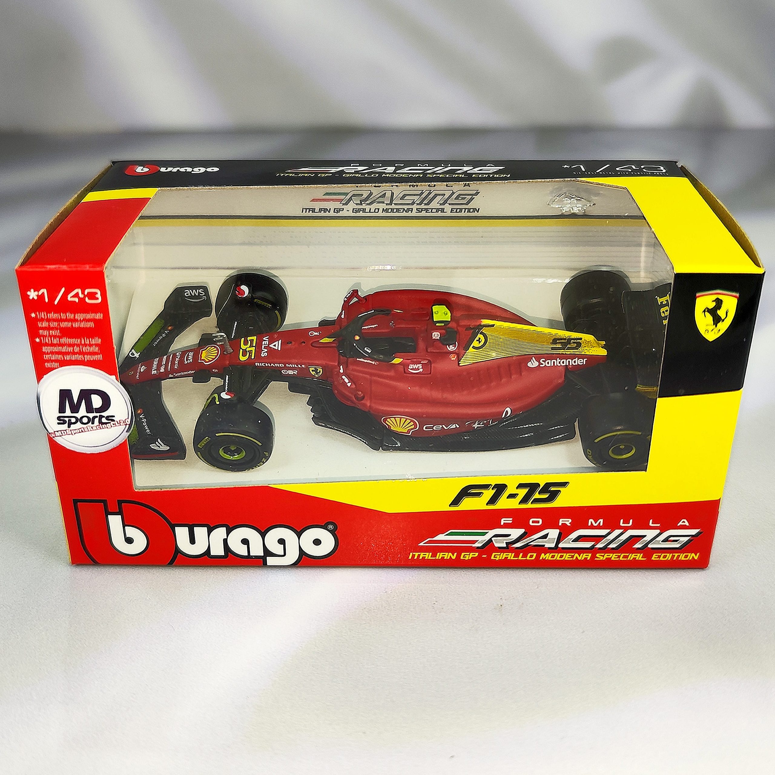 Ferrari F1-75 Special 2022 #55 Carlos Sainz Caja Normal Burago 1:43