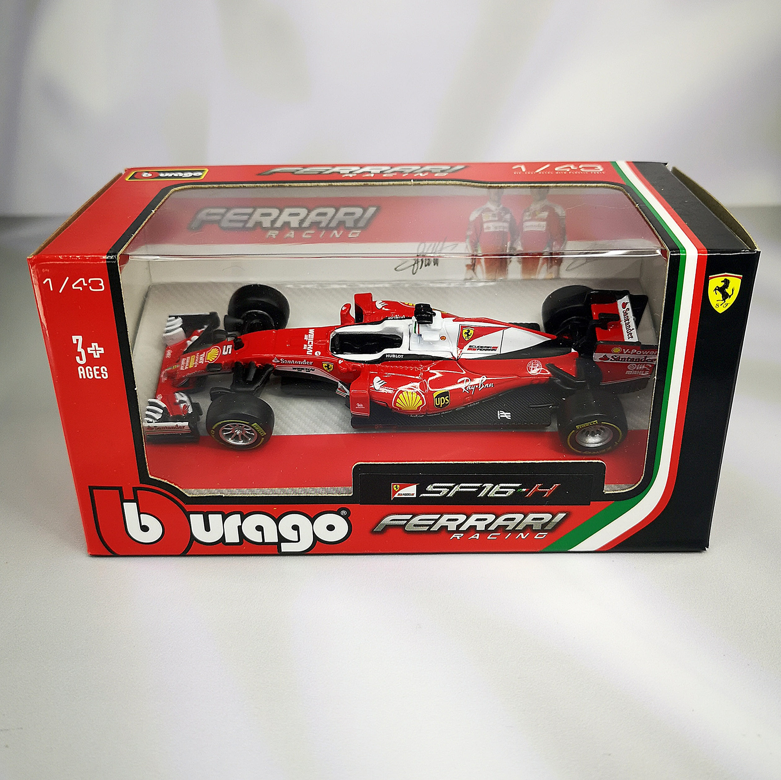 Ferrari SF16H 2016 #5 Sebastian Vettel Caja Normal Burago 1:43