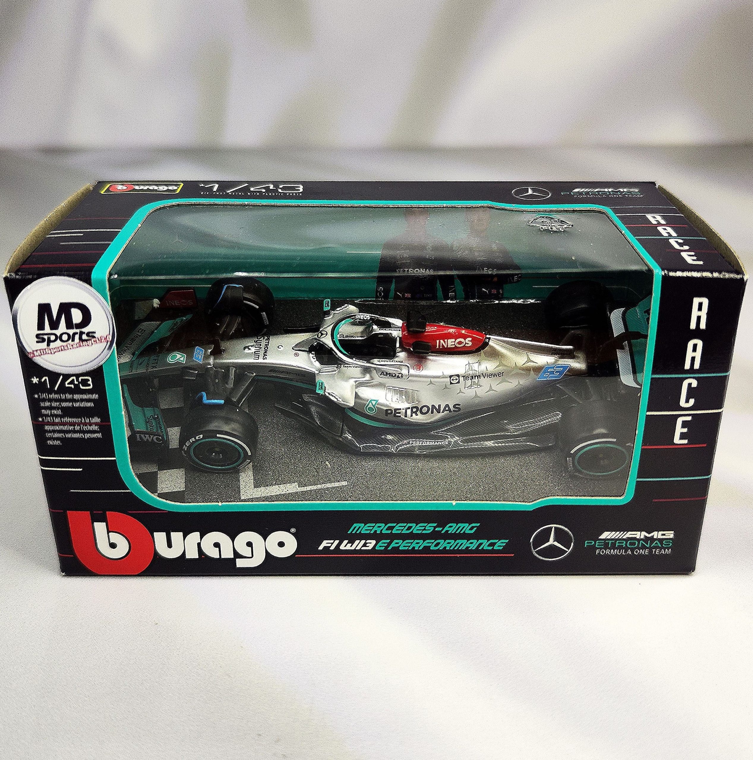 Mercedes W13 2022 #63 George Russell Caja Normal Burago 1:43