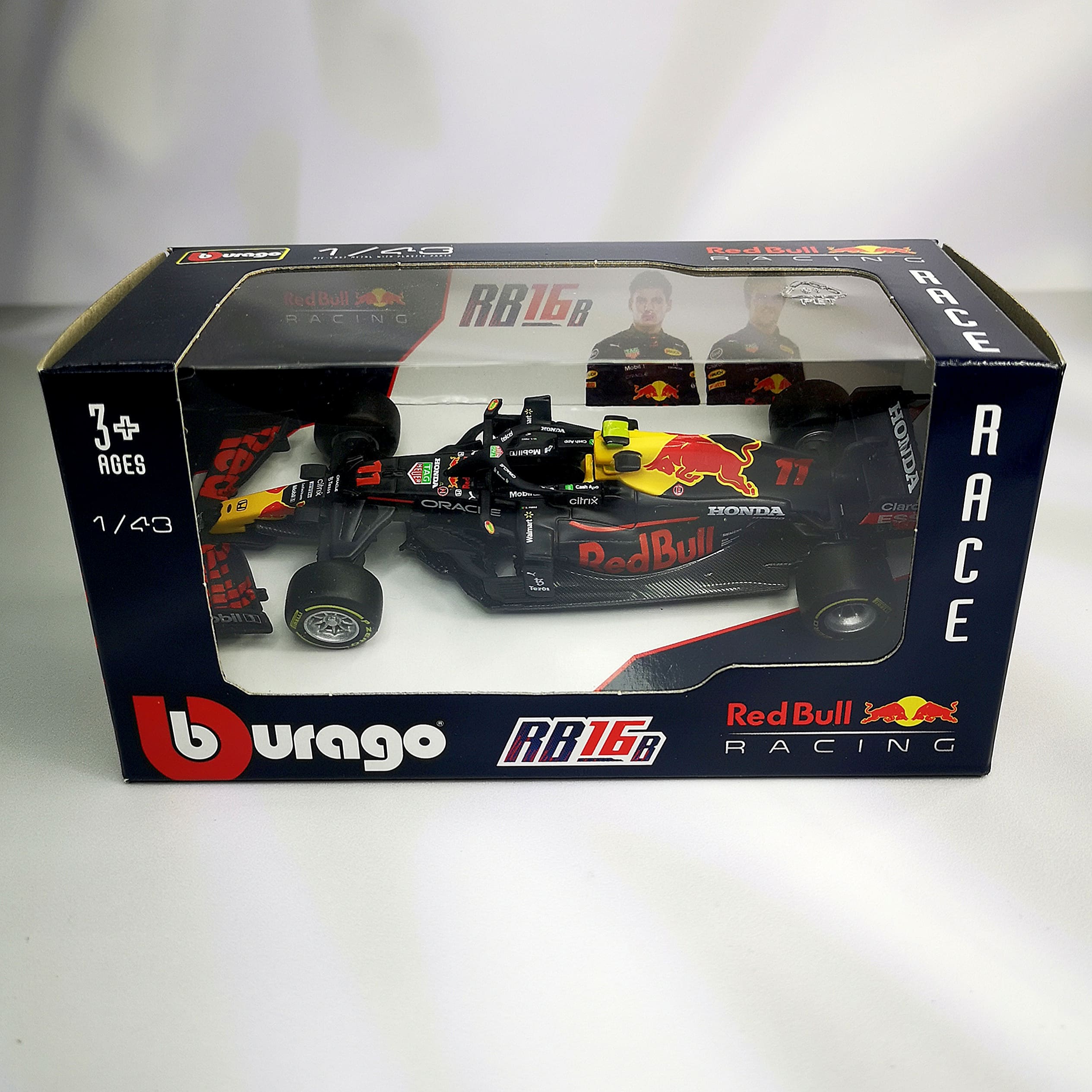 RedBull RB16b 2021 #11 Checo Perez Caja Normal Burago 1:43