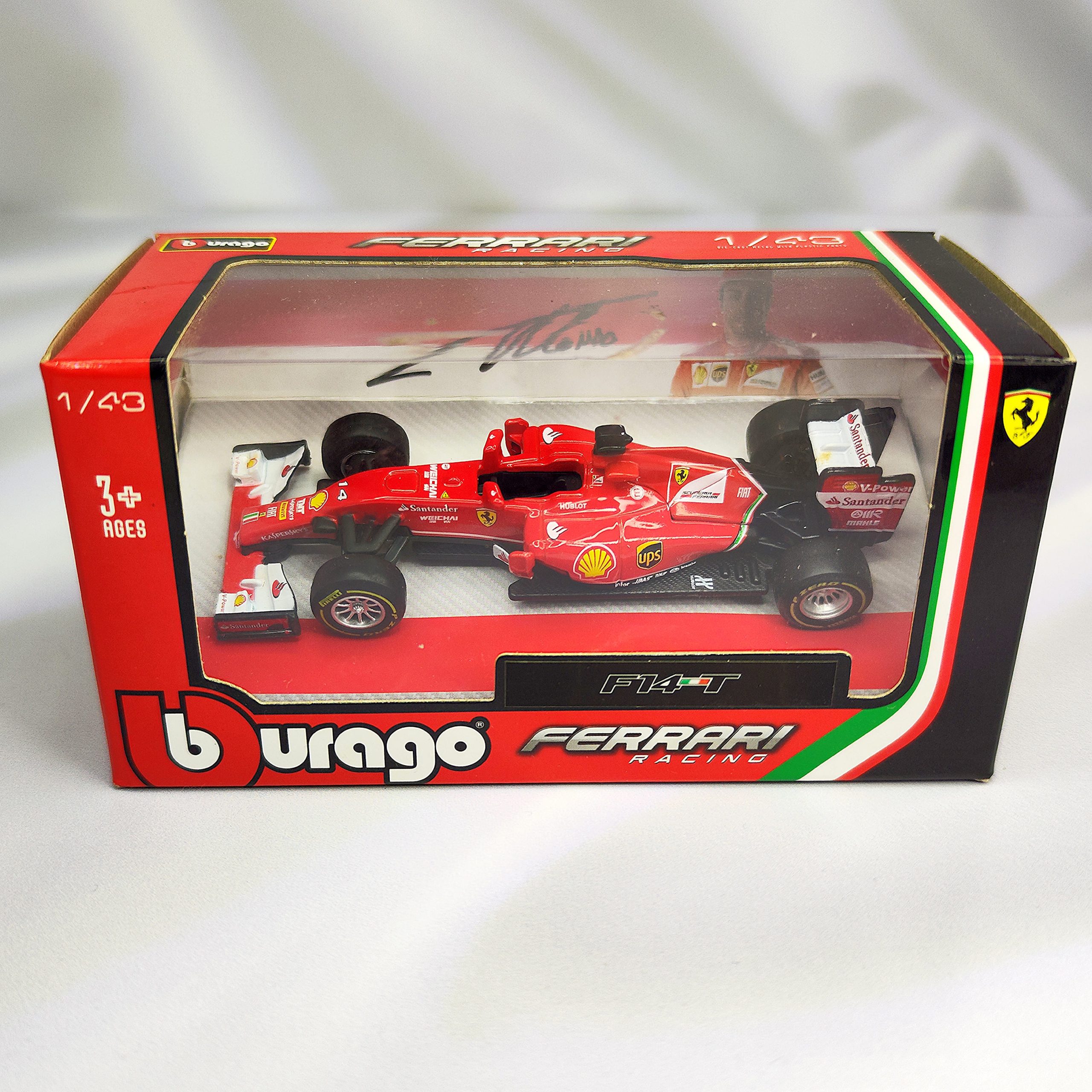 Ferrari F14T 2014 #14 Fernando Alonso Caja Normal Burago 1:43