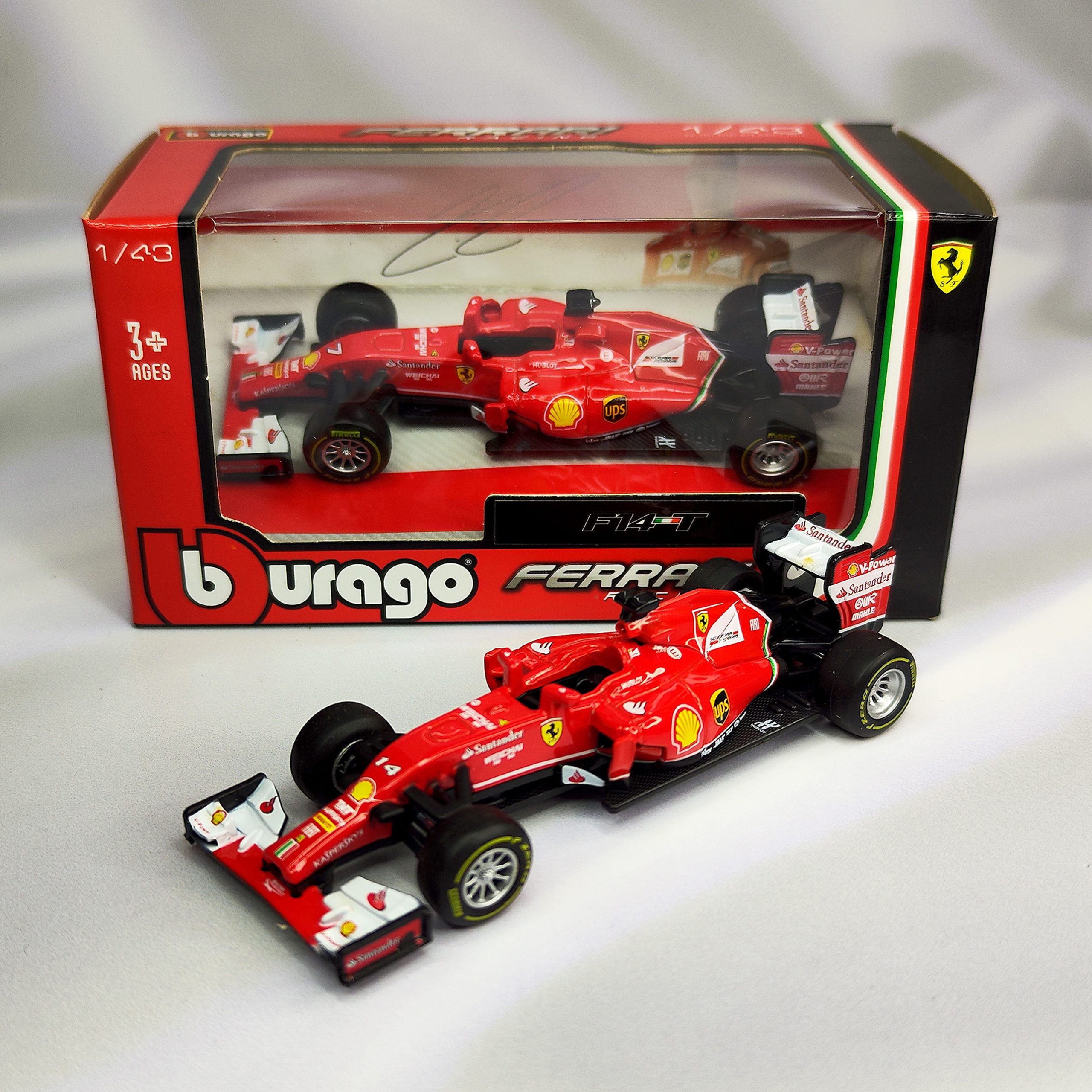 Ferrari F14T 2014 #14 Fernando Alonso Caja Normal Burago 1:43