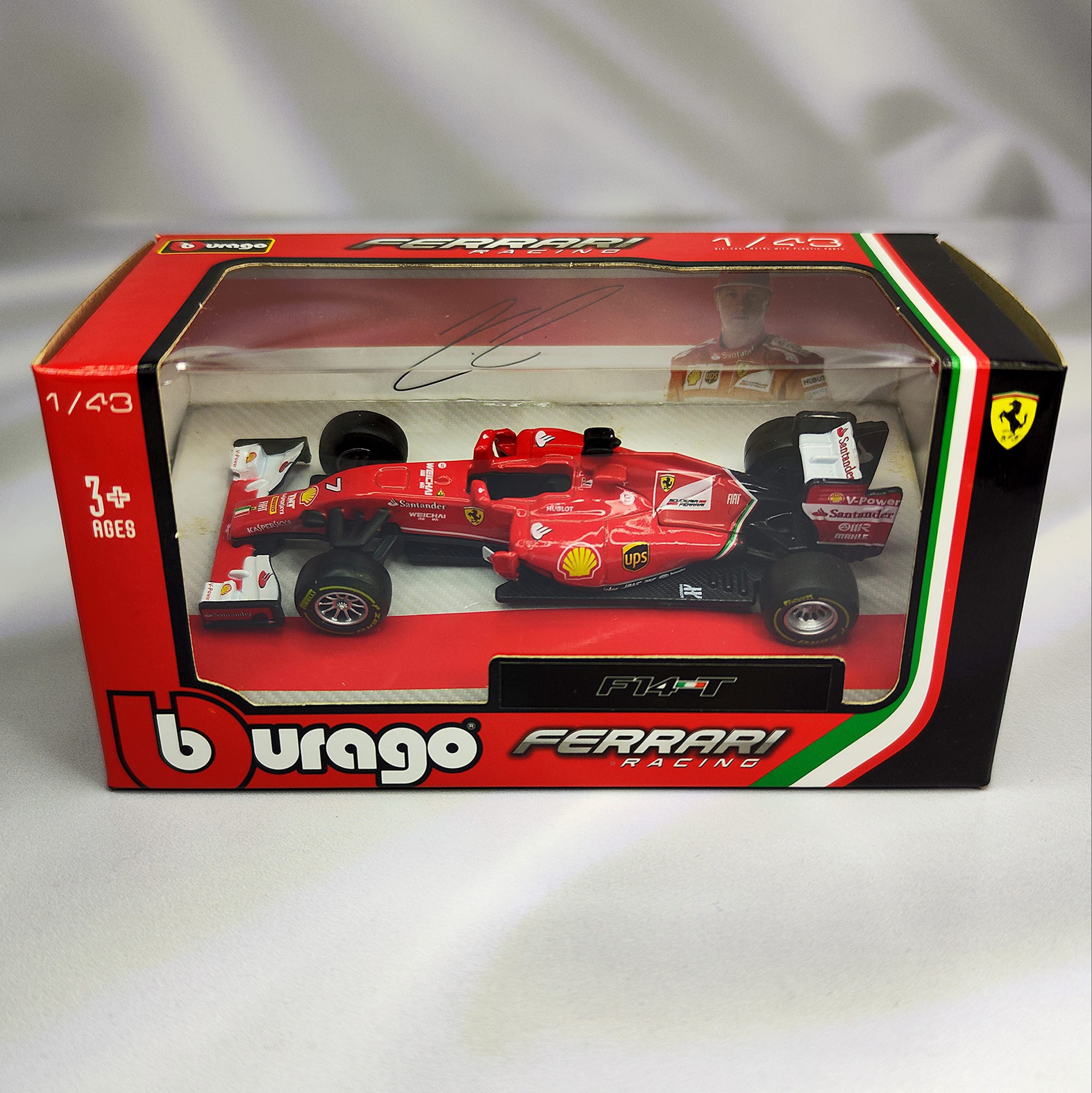 Ferrari F14T 2014 #7 Kimi Raikkonen Caja Normal Burago 1:43