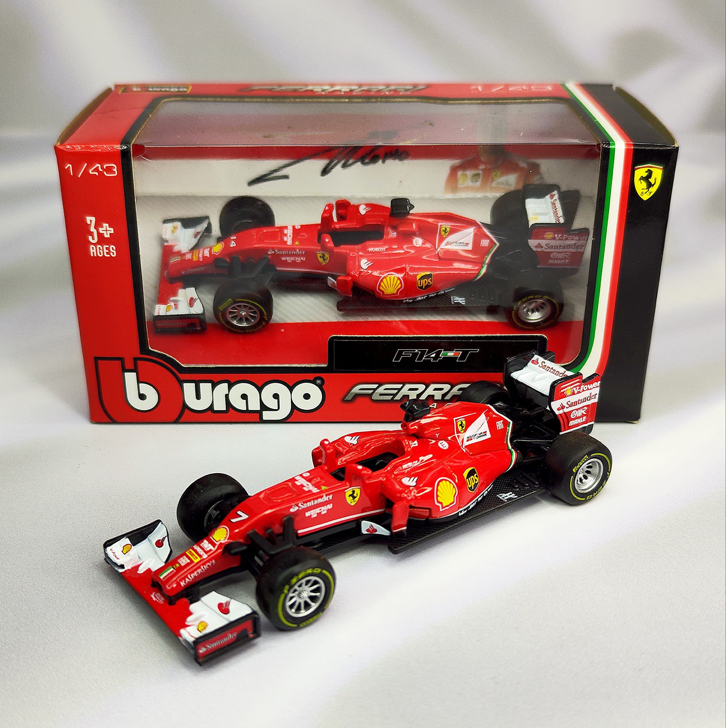 Ferrari F14T 2014 #7 Kimi Raikkonen Caja Normal Burago 1:43