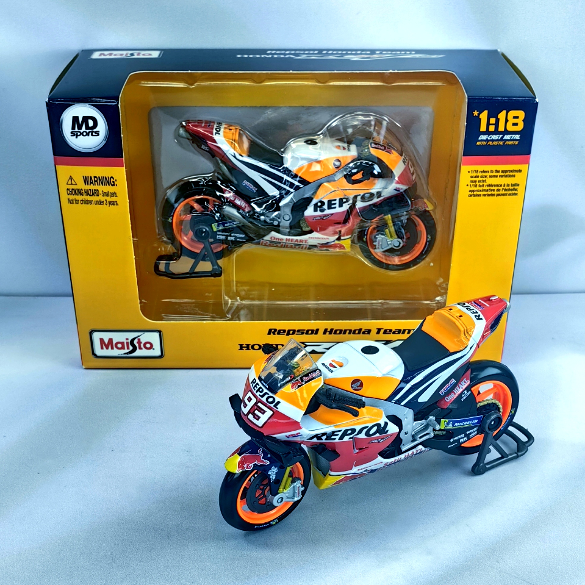 Moto GP Honda 2021 #93 Marc Marquez Maisto 1:18