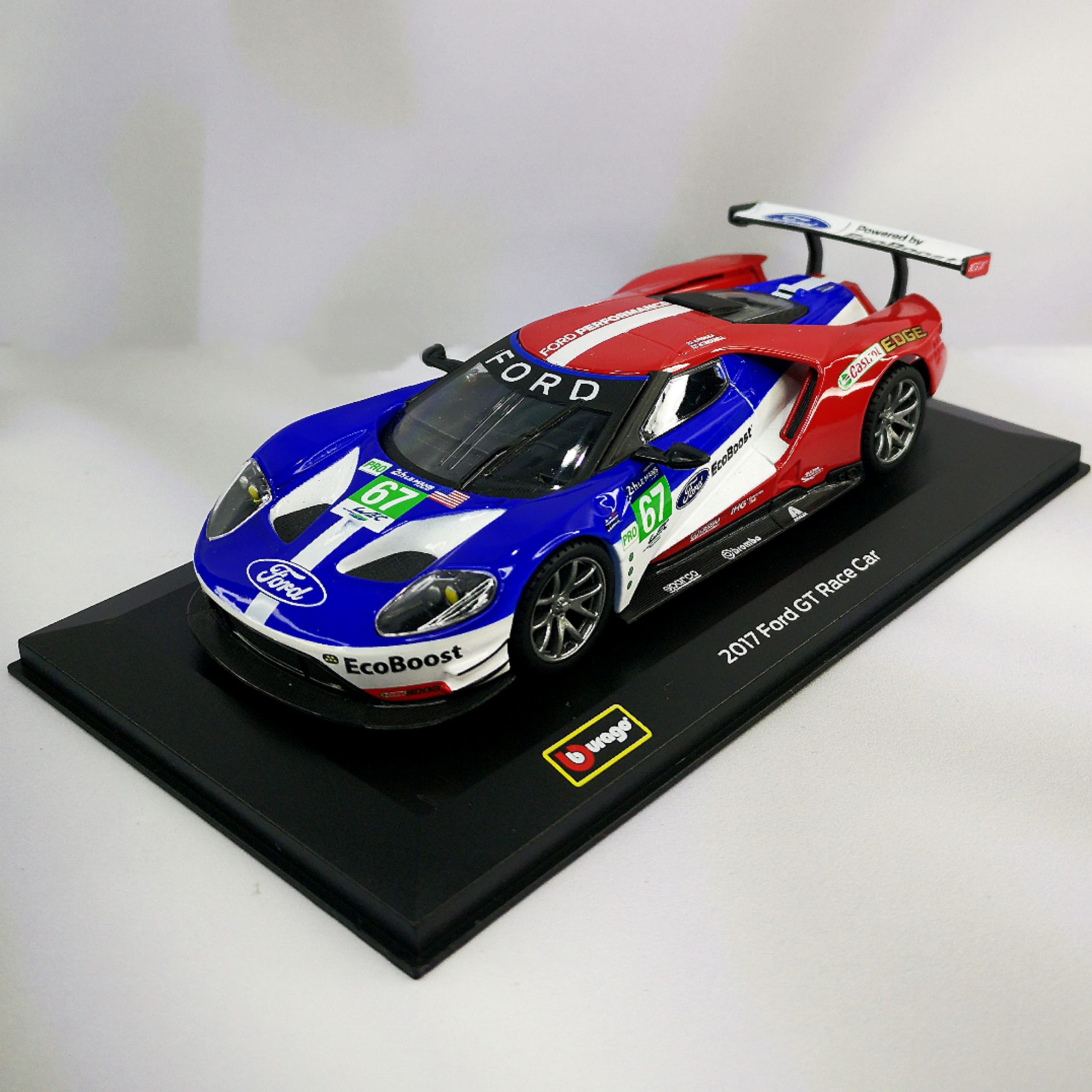 Ford GT LeMans 2017 #67 Priaulx & Tincknell Caja Acrilica Burago 1:32