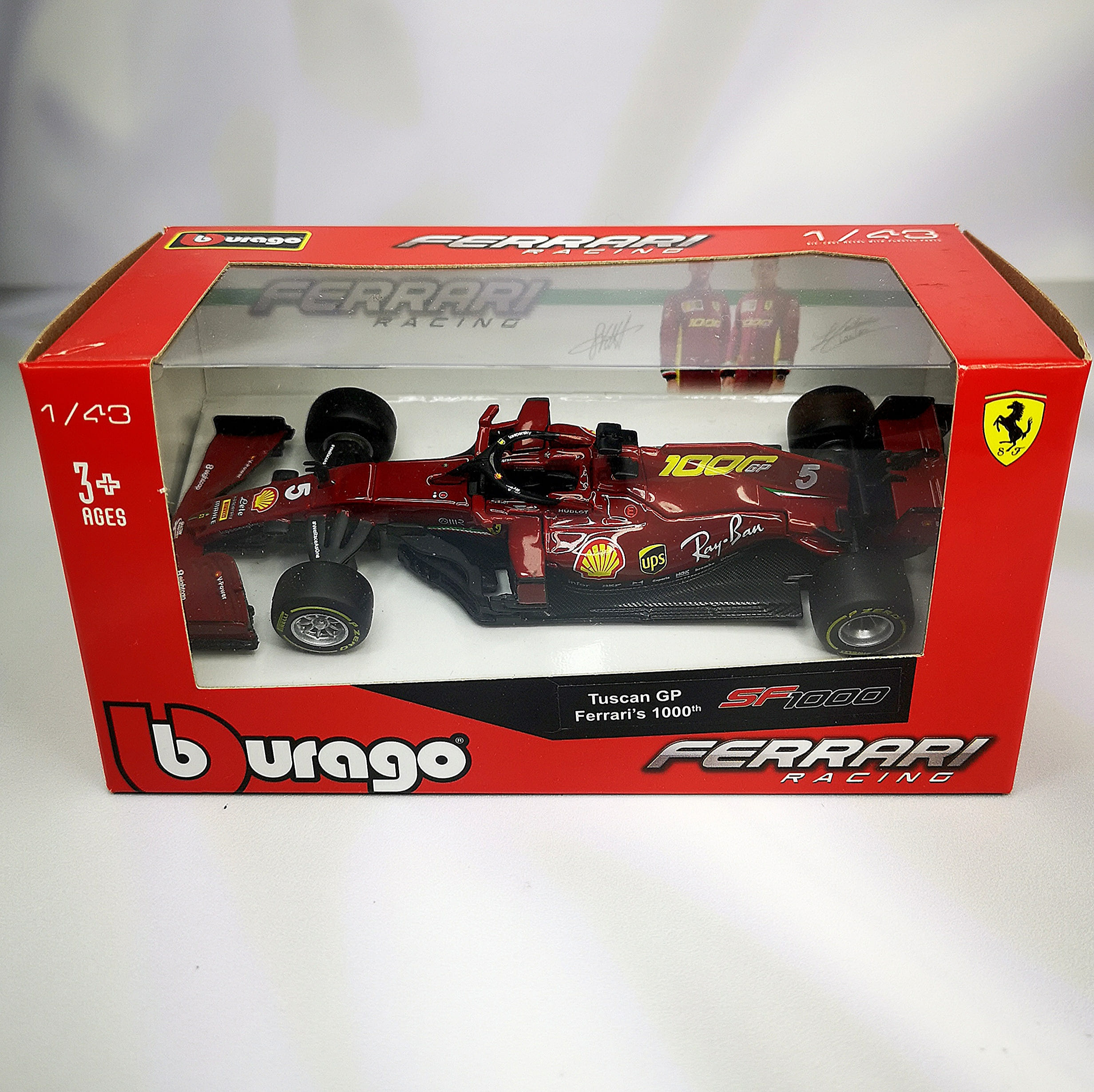 Ferrari SF1000 Special 2020 #5 Sebastian Vettel Caja Normal Burago 1:43