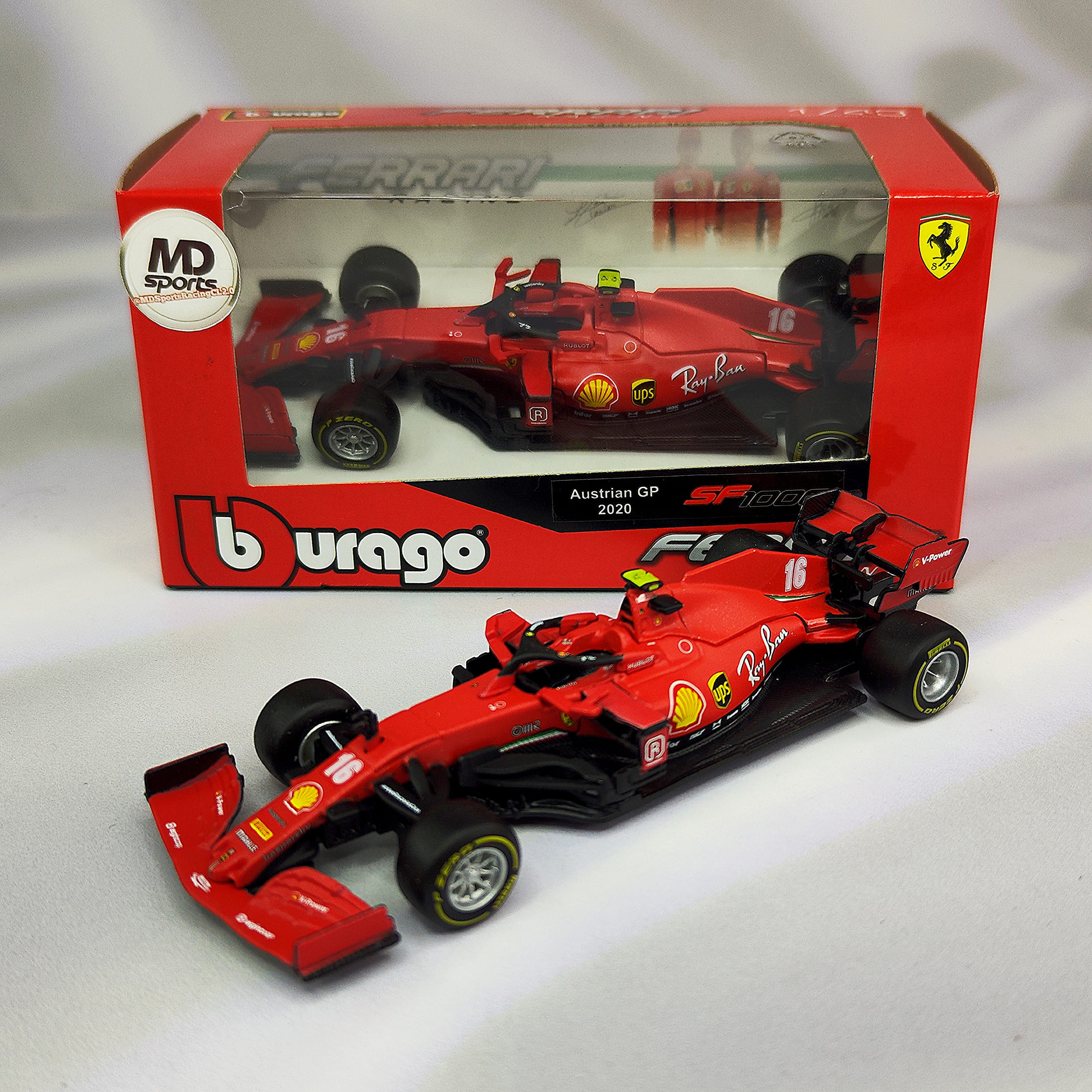 Ferrari SF1000 Standard 2020 #16 Charles Leclerc Caja Normal Burago 1:43