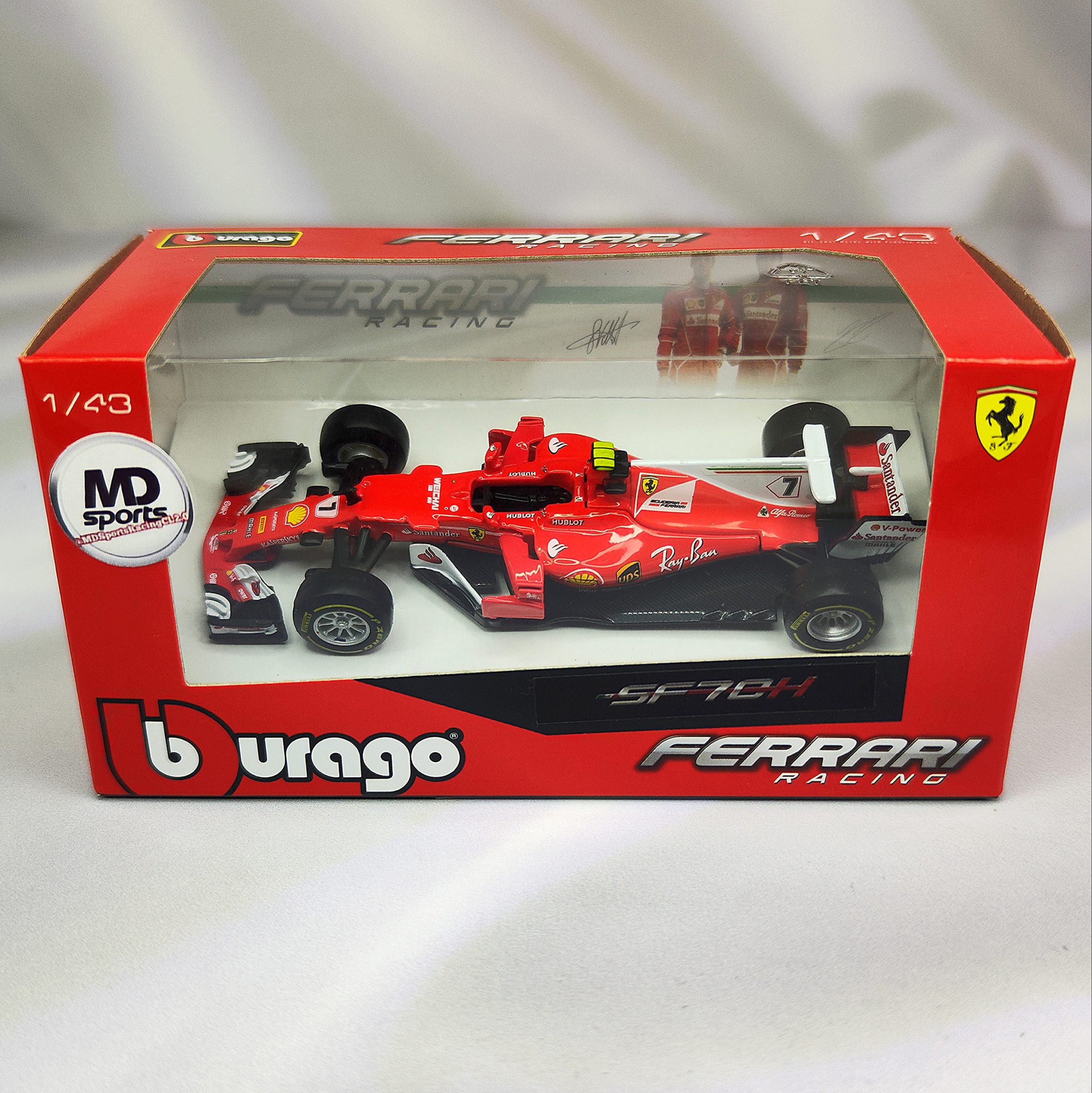 Ferrari SF70H 2017 #7 Kimi Raikkonen Caja Normal Burago 1:43