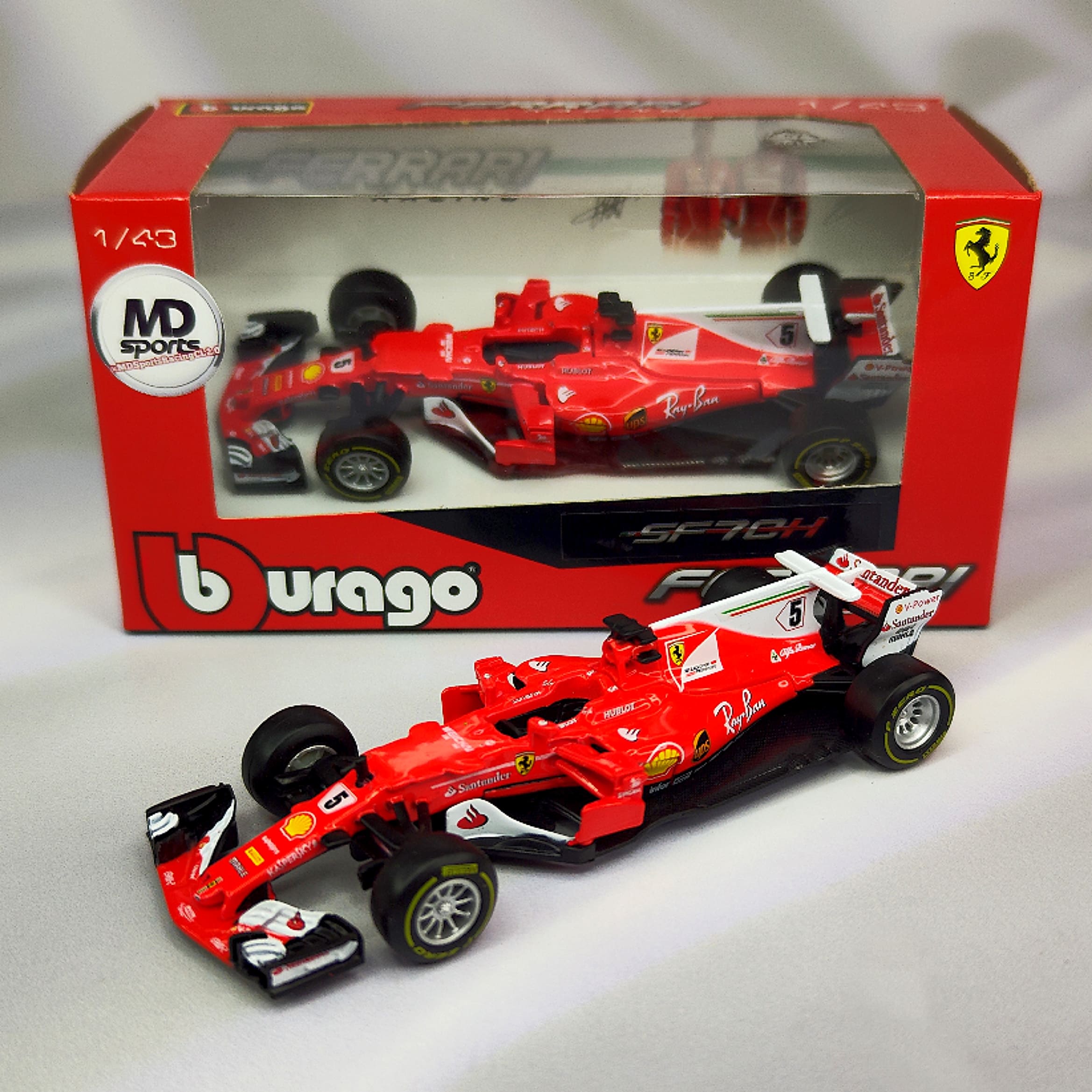 Ferrari SF70H 2017 #5 Sebastian Vettel Caja Normal Burago 1:43