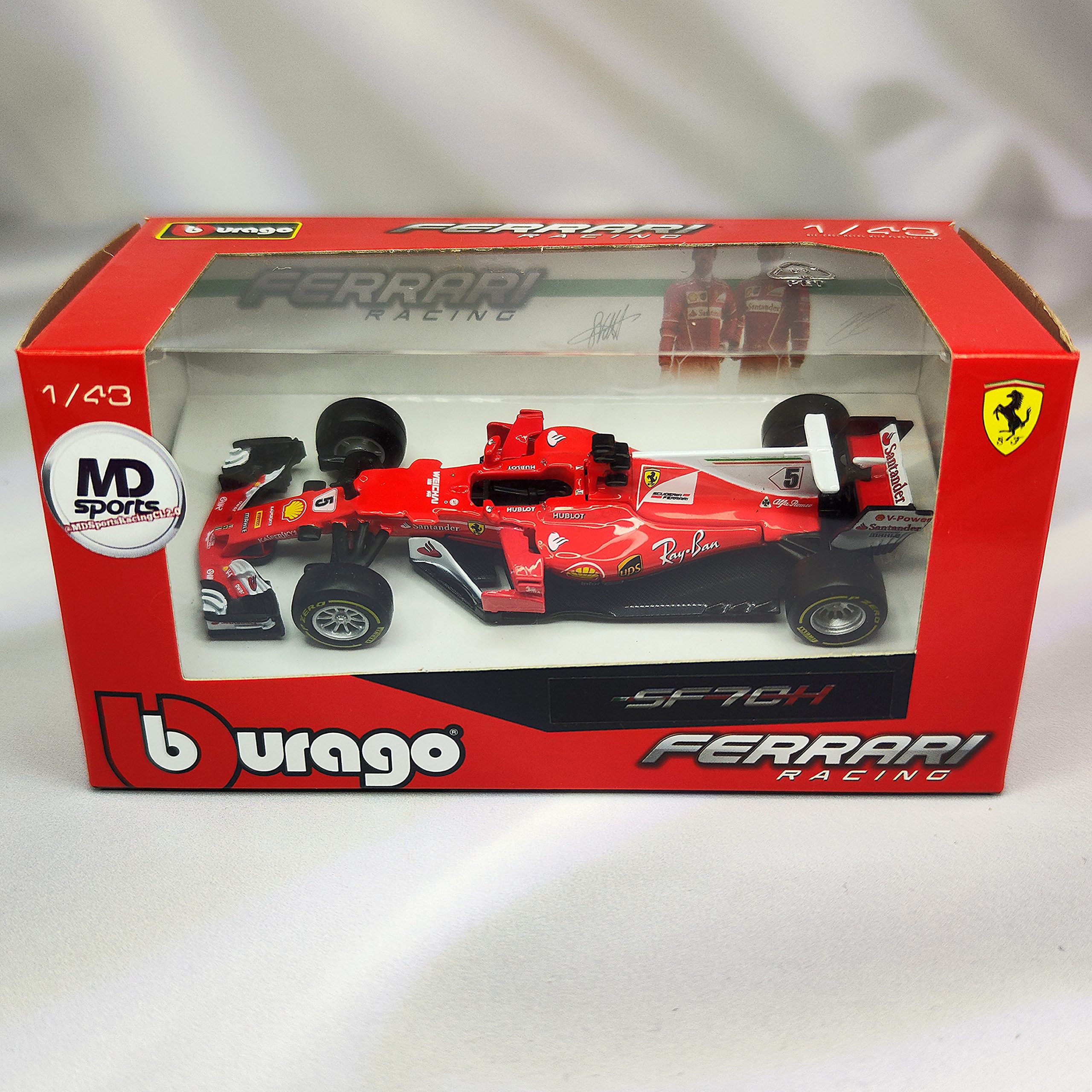 Ferrari SF70H 2017 #5 Sebastian Vettel Caja Normal Burago 1:43