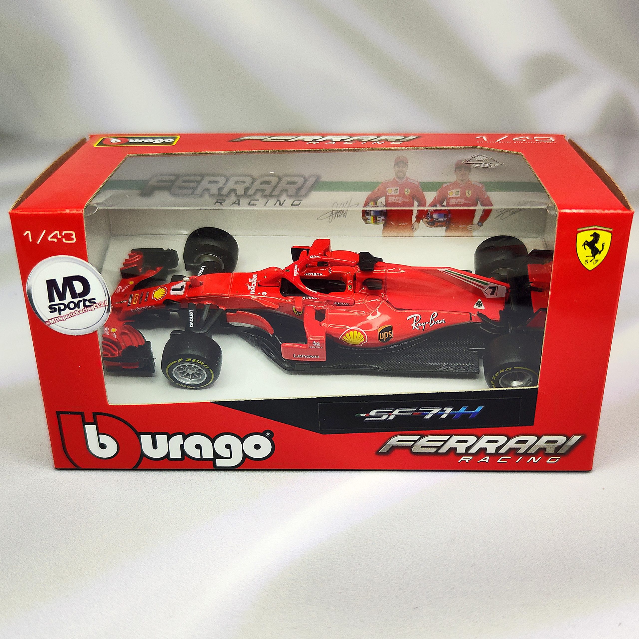 Ferrari SF71 2018 #7 Kimi Raikkonen Caja Normal Burago 1:43