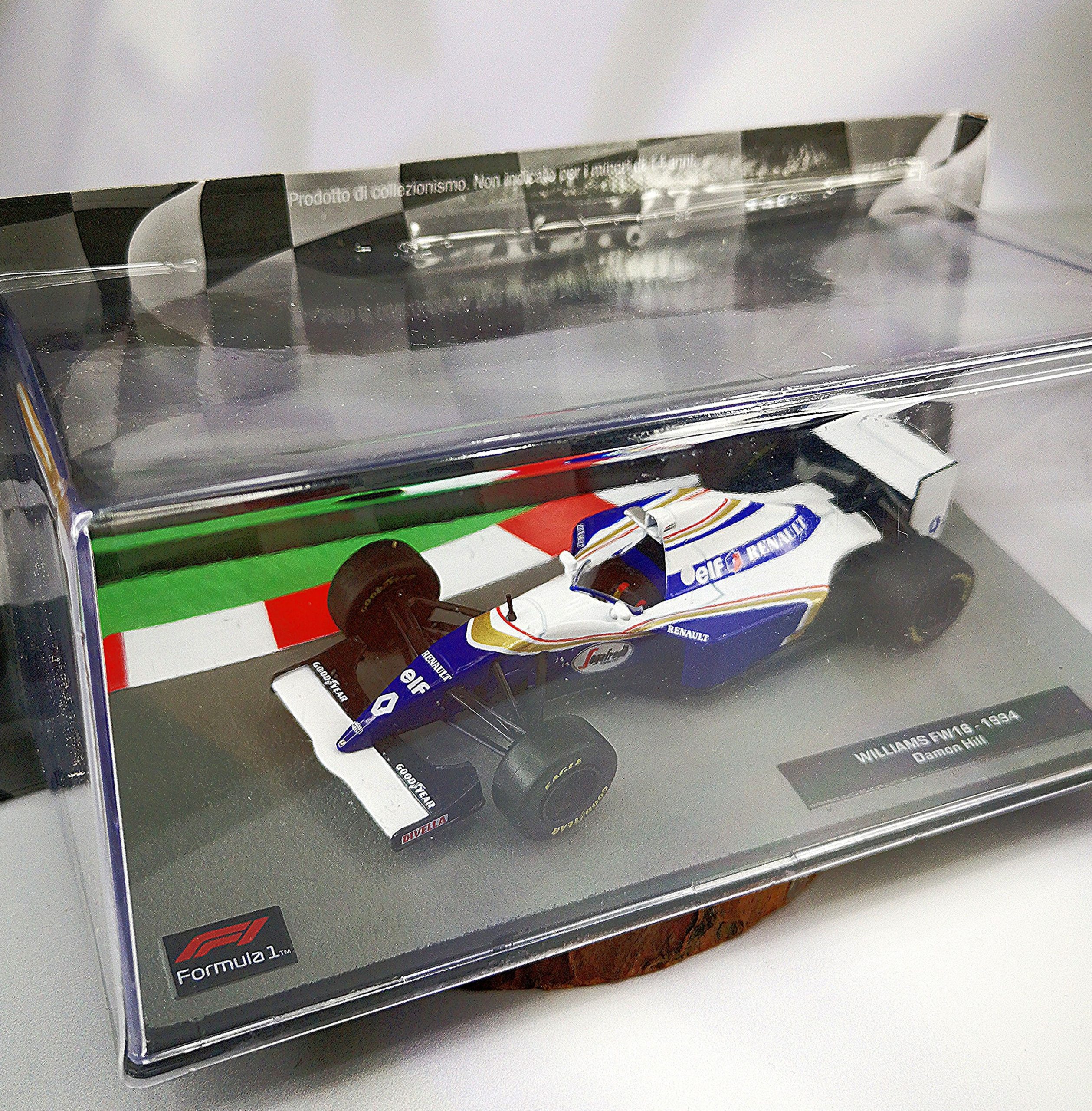 Williams FW16 1994 #0 Damon Hill Caja Acrilica IXO 1:43