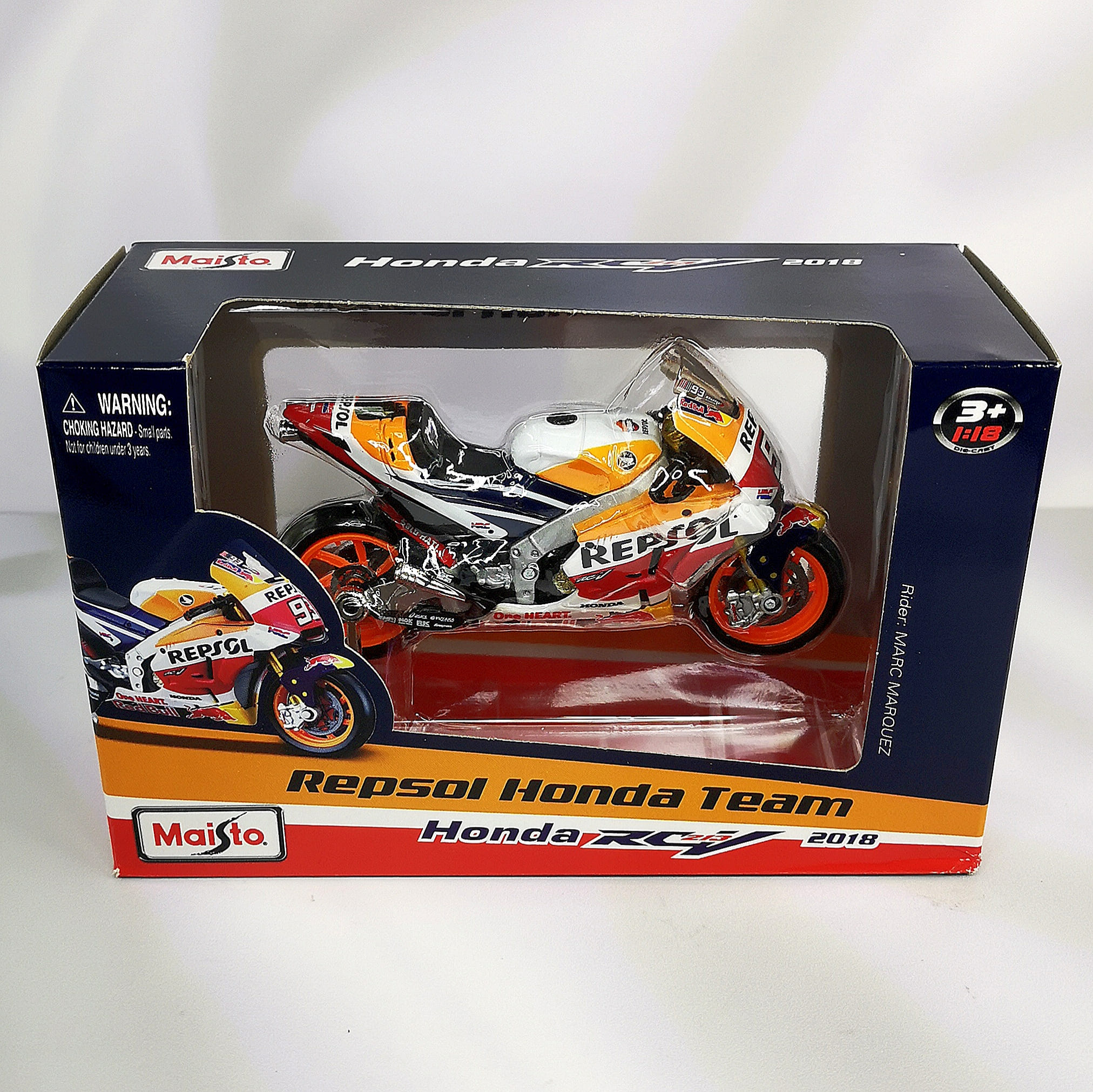 Moto GP Honda 2018 #93 Marc Marquez Maisto 1:18 - Imagen 3
