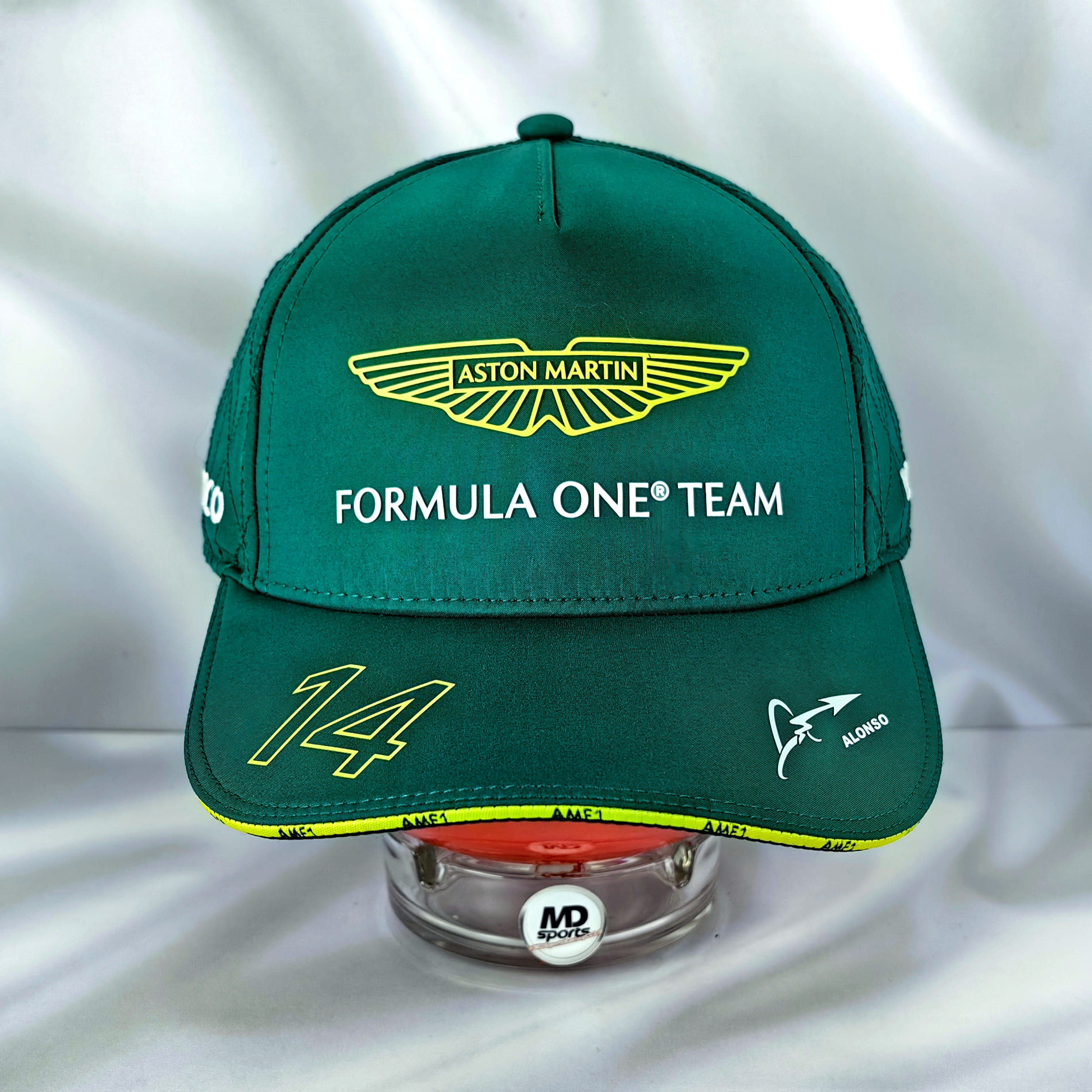 Gorro Boss Oficial Aston Martin Fernando Alonso 2024 Verde