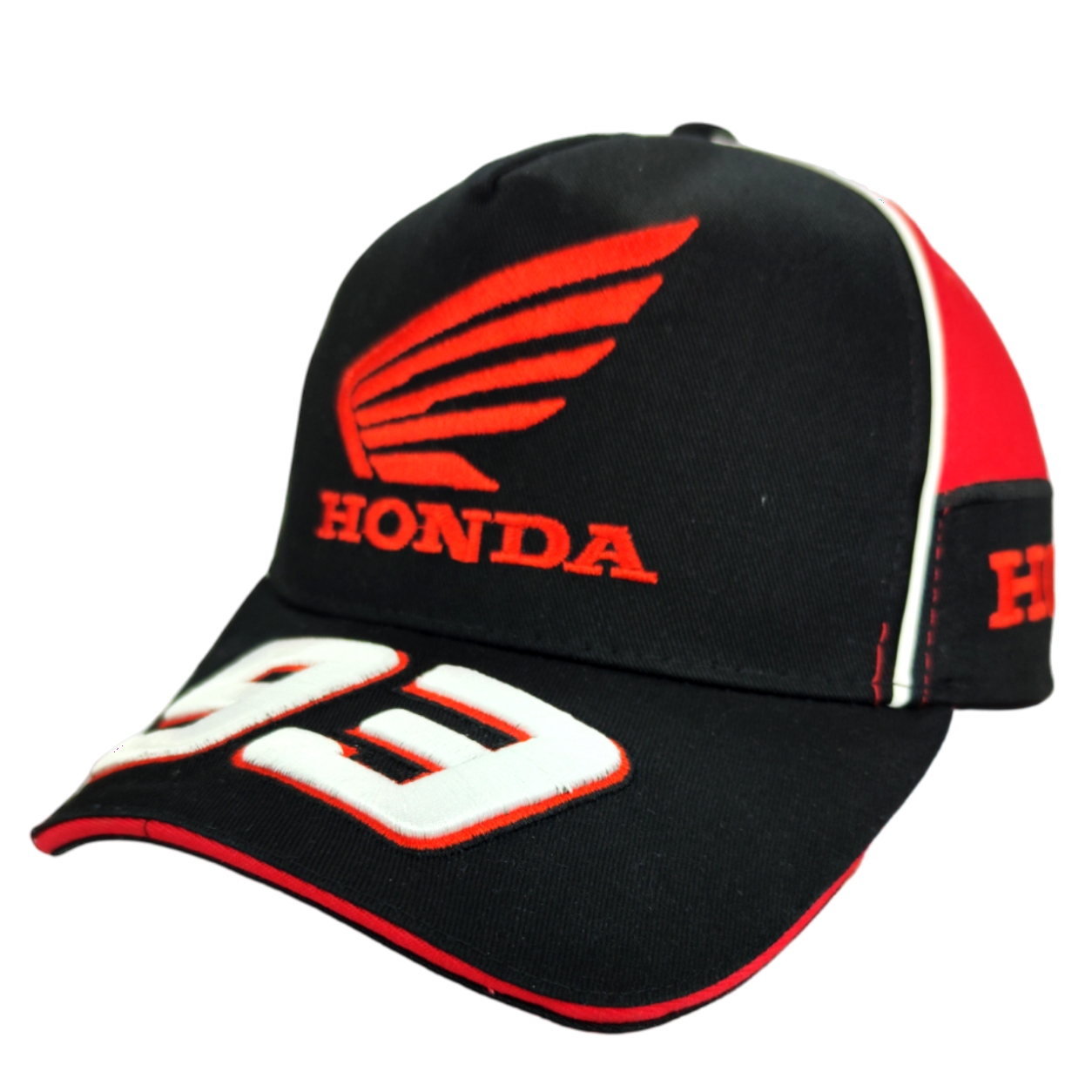 Gorro Jockey Honda #93 Marc Marquez Negro/Rojo