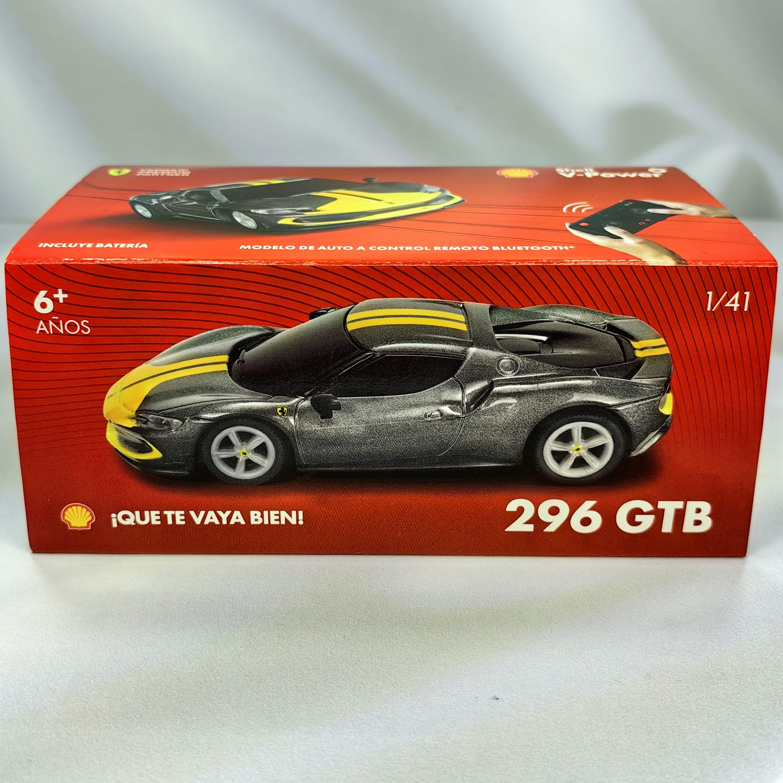 Ferrari 296 GTB Control Remoto Burago 1:41 – Colección Shell