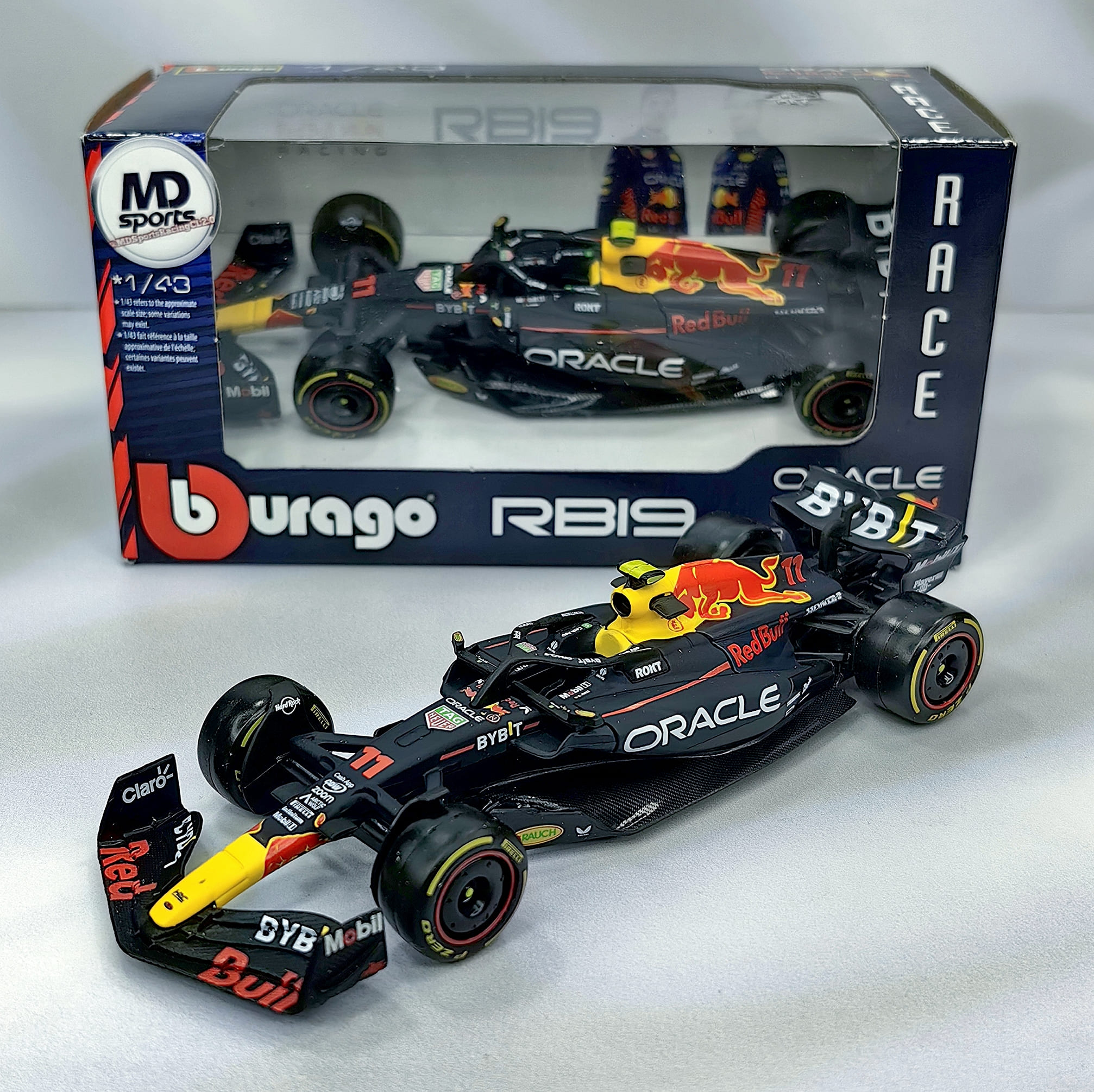 RedBull RB19 2023 #11 Checo Perez Caja Normal Burago 1:43