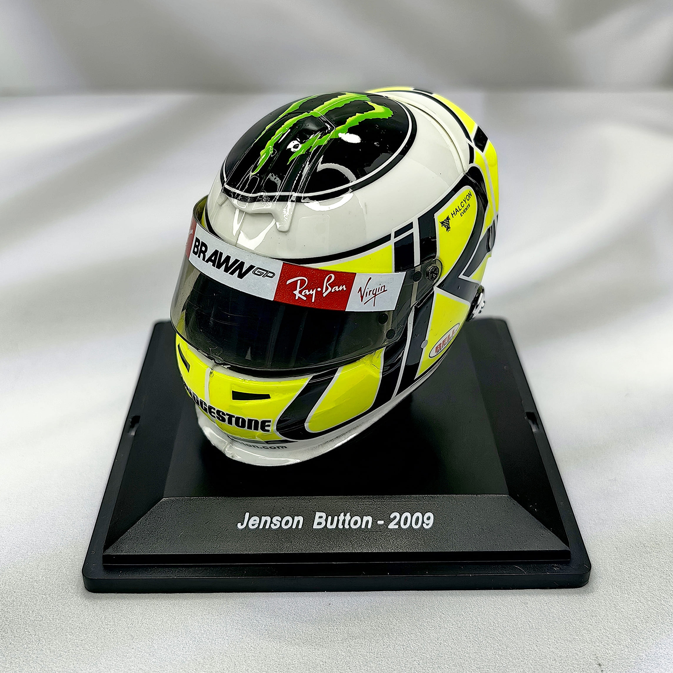 Casco Formula 1 Jenson Button Brawn GP 2009 Spark 1:5