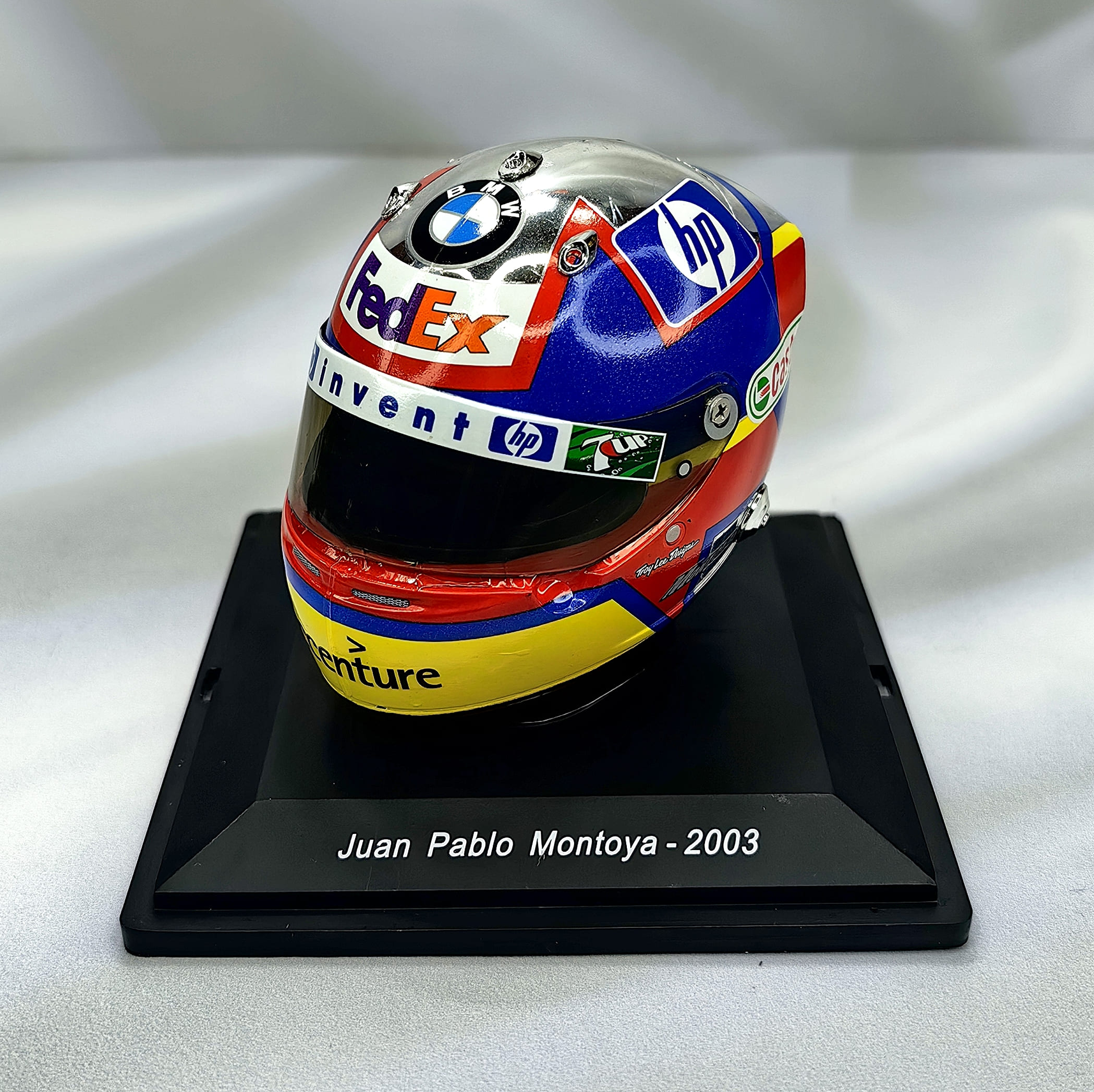 Casco Formula 1 Juan Pablo Montoya Williams 2003 Spark 1:5