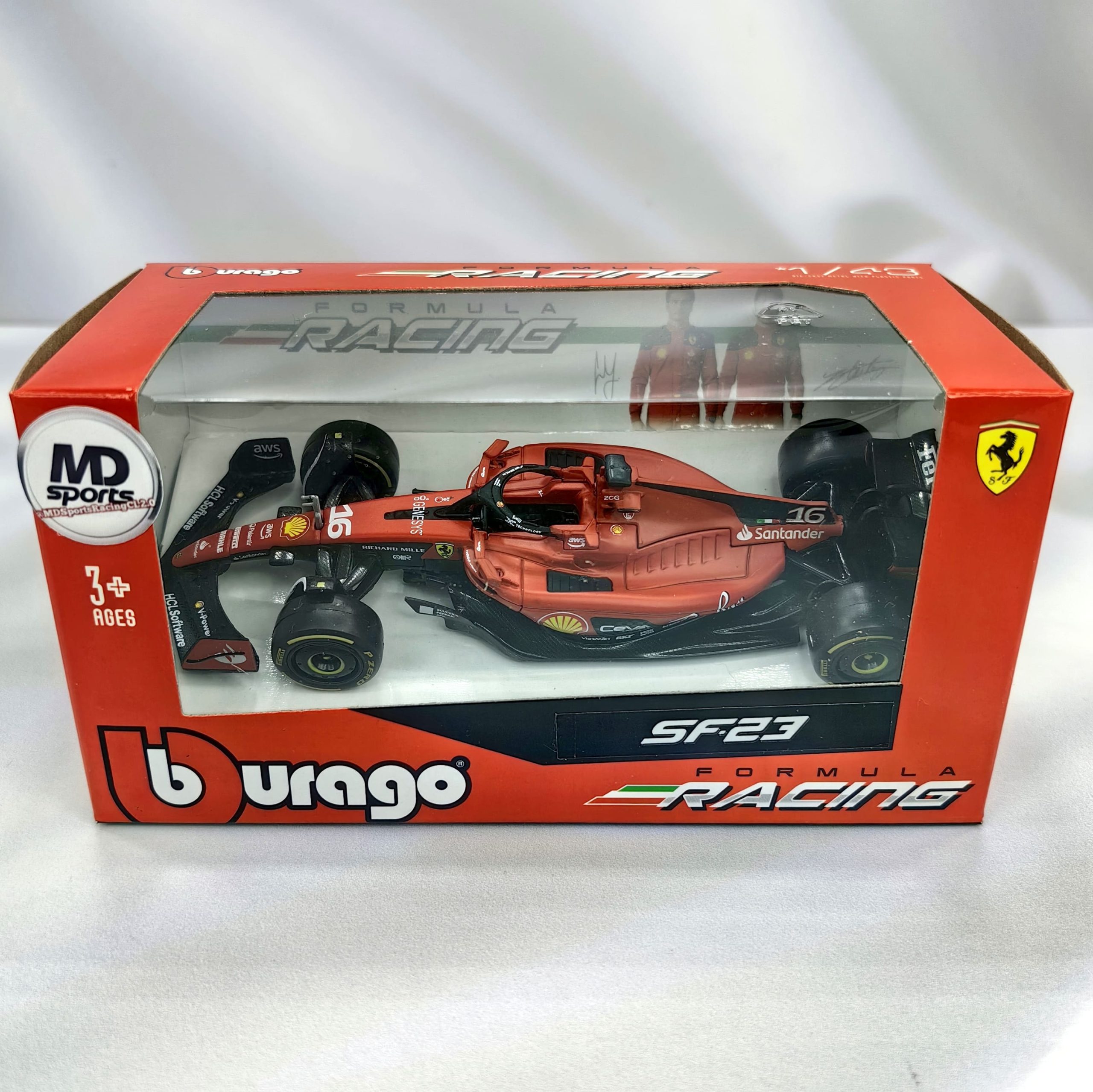 Ferrari SF-23 2023 #16 Charles Leclerc Caja Normal Burago 1:43