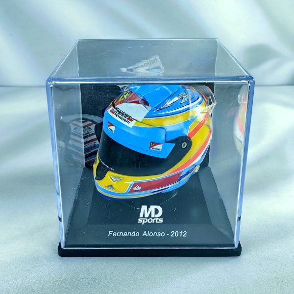 Casco Formula 1 Fernando Alonso Ferrari 2012 Spark 1:5 - Imagen 4
