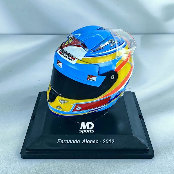 Casco Formula 1 Fernando Alonso Ferrari 2012 Spark 1:5