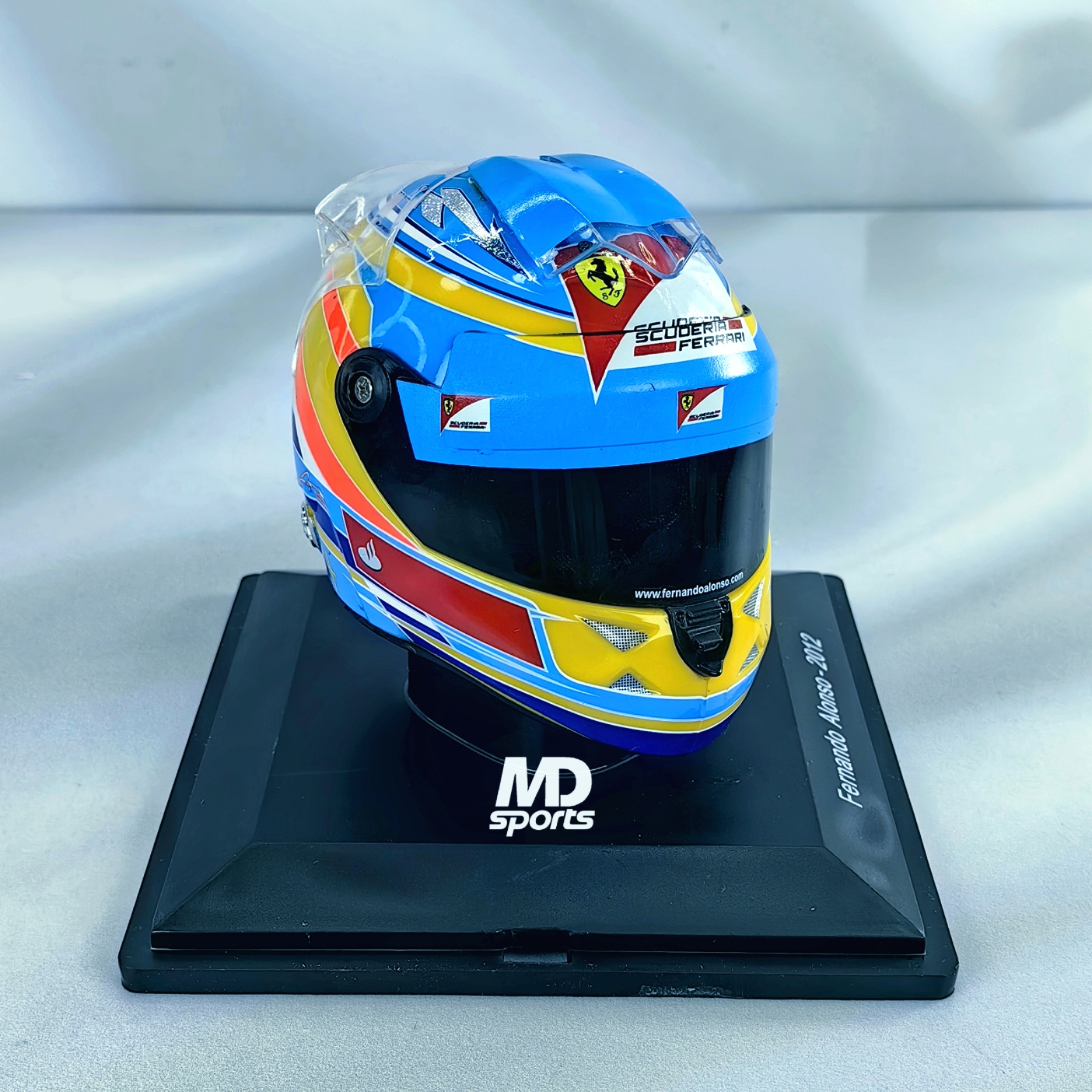 Casco Formula 1 Fernando Alonso Ferrari 2012 Spark 1:5