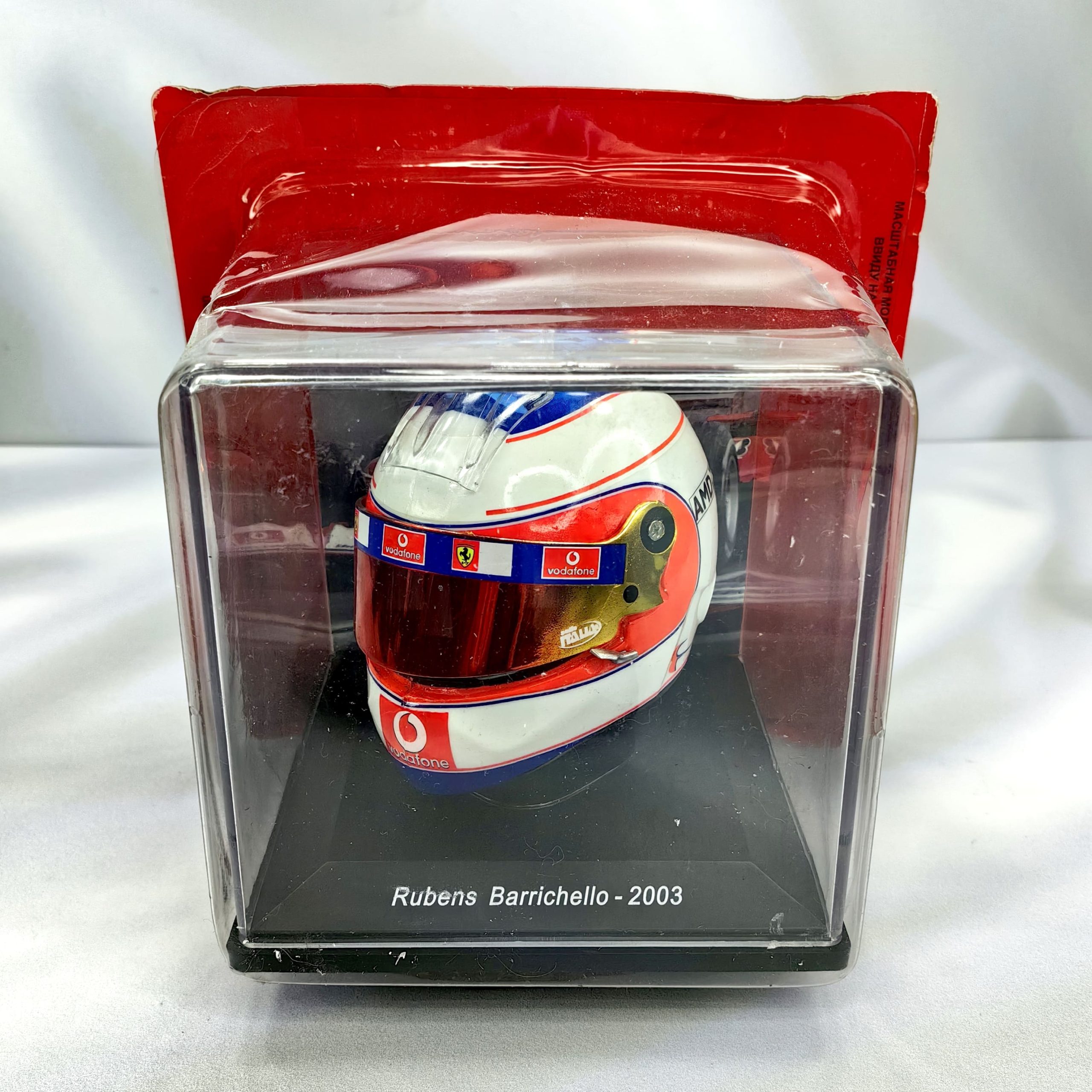 Casco Formula 1 Rubens Barrichello Ferrari 2003 Spark 1:5