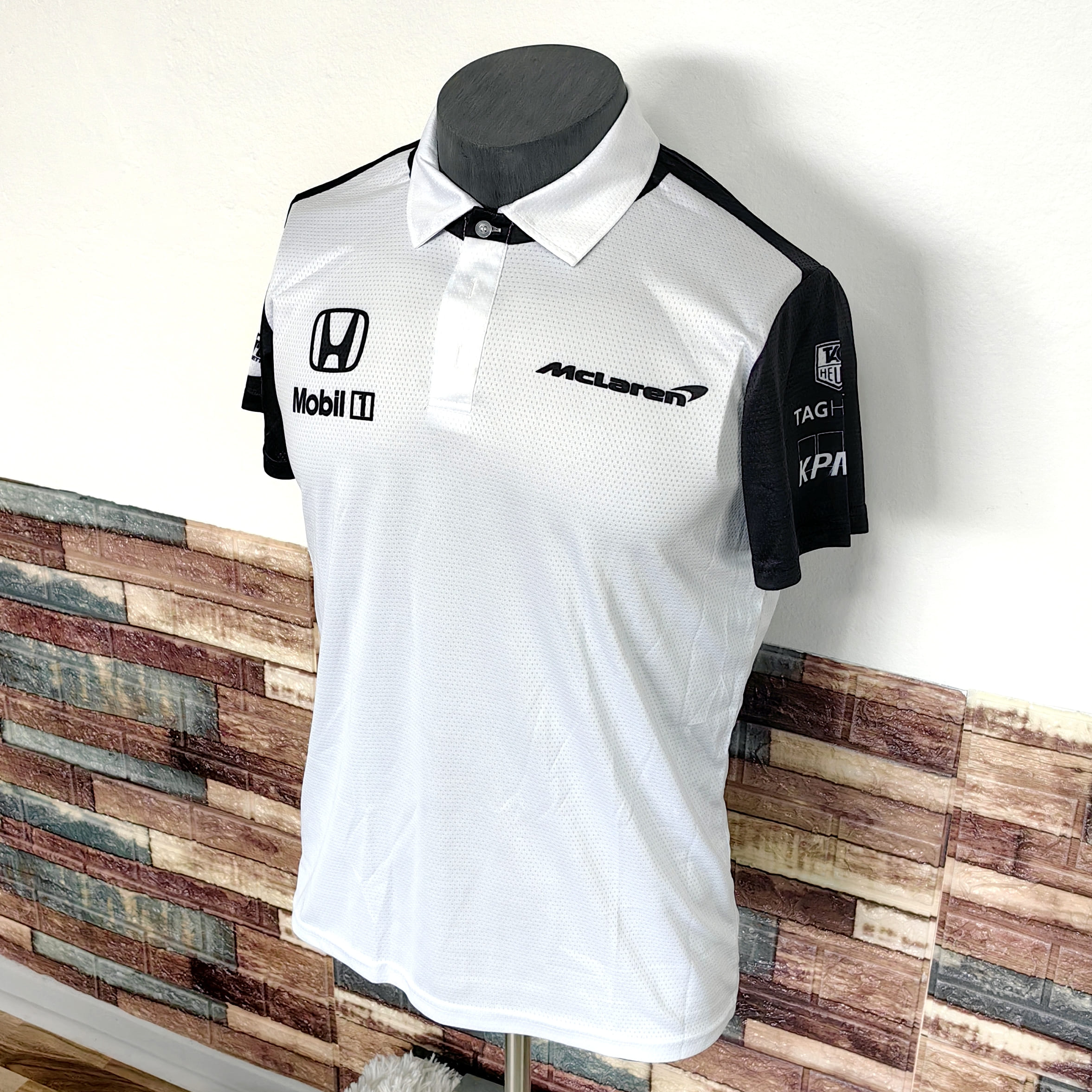 Polera Mclaren-Honda 2015 Blanco/Negro