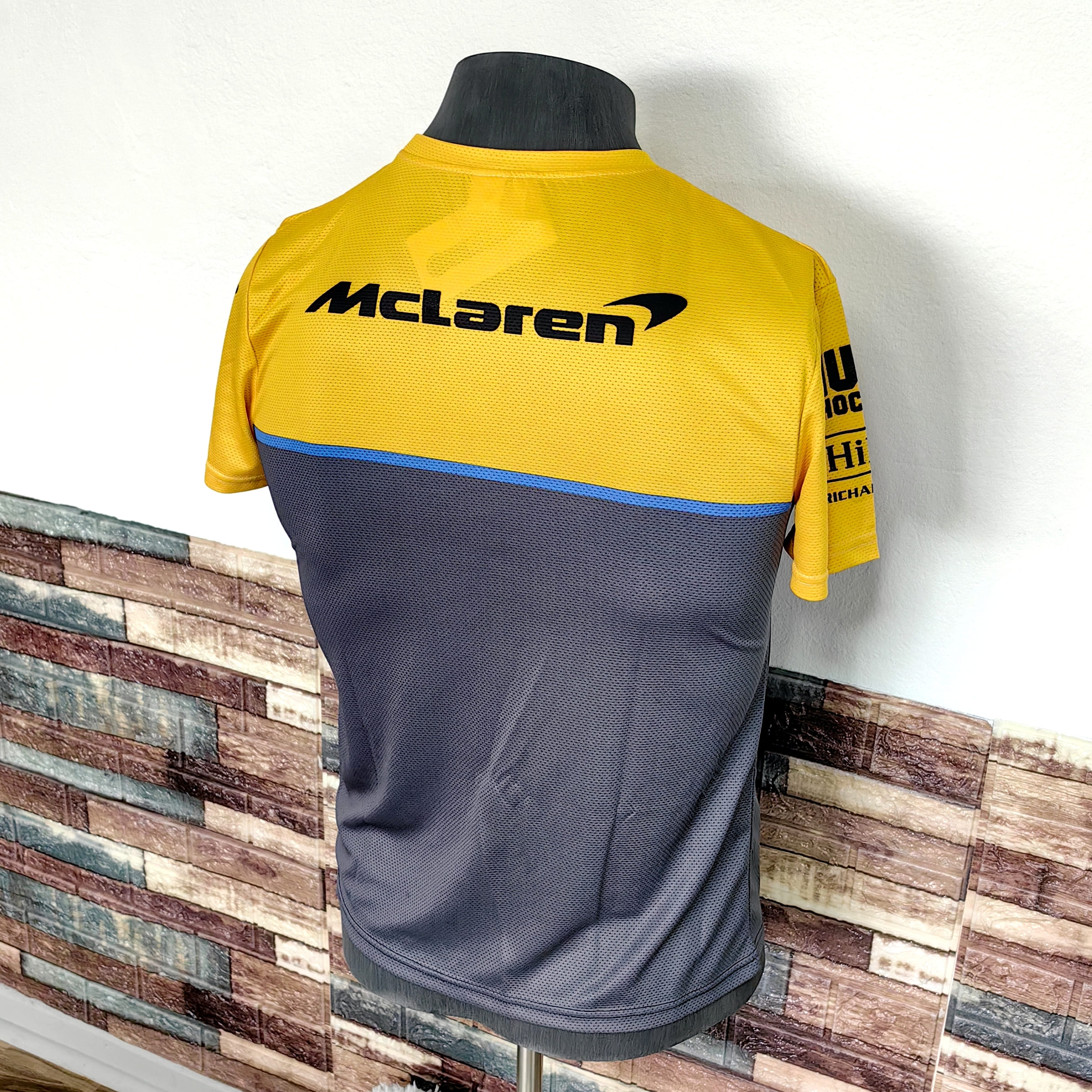 Polera Mclaren-Renault 2019 Naranjo/Gris