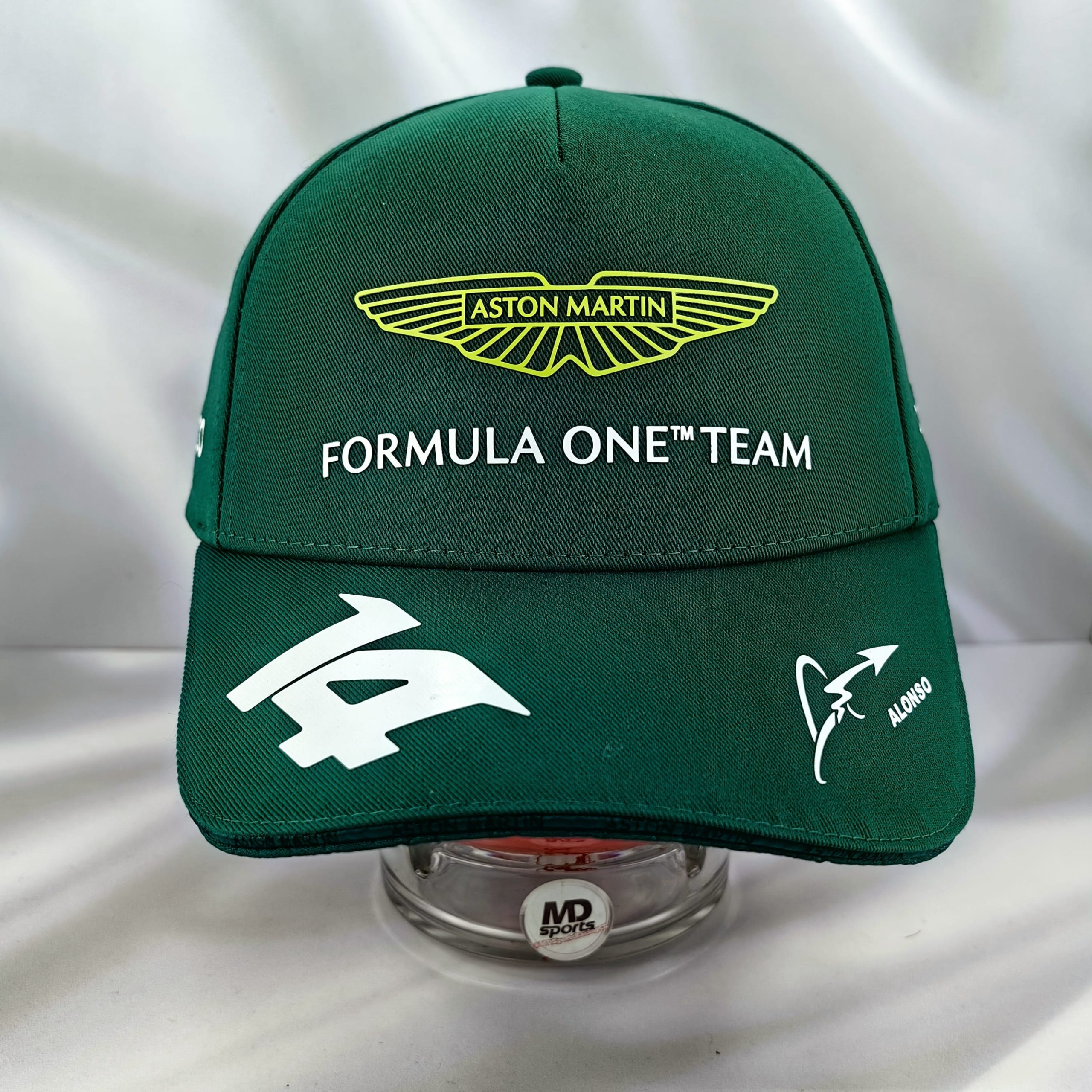 Gorro Boss Oficial Aston Martin Fernando Alonso 2023 Verde