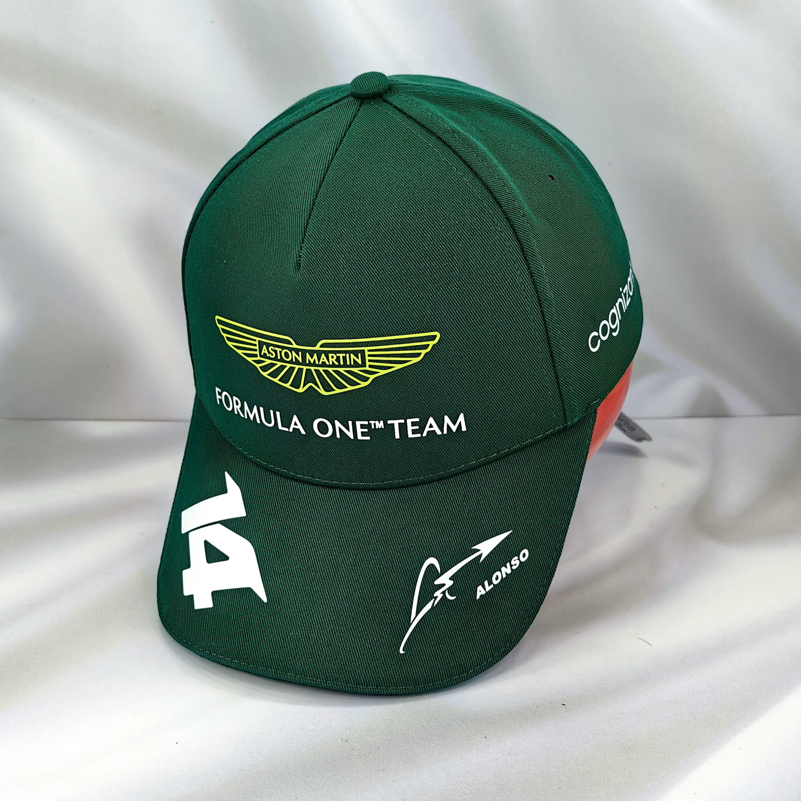 Gorro Boss Oficial Aston Martin Fernando Alonso 2023 Verde