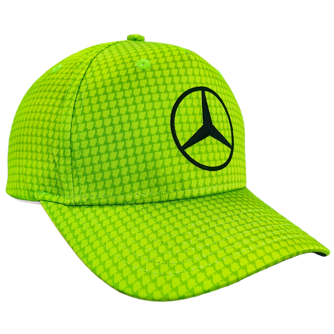 Gorro Mercedes Lewis Hamilton 2023 Verde Electrico