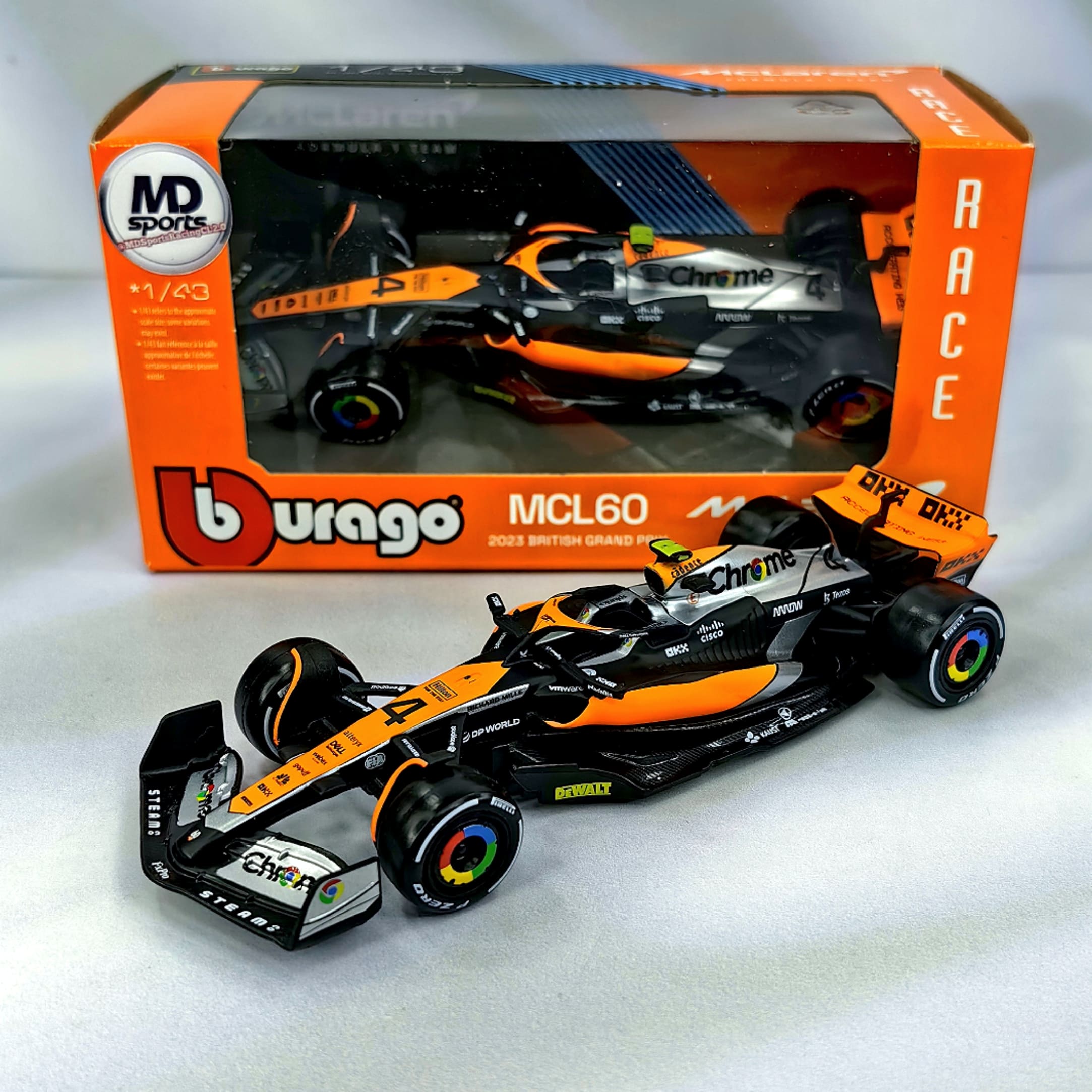 Mclaren MCL60 2023 #4 Lando Norris Caja Normal Burago 1:43