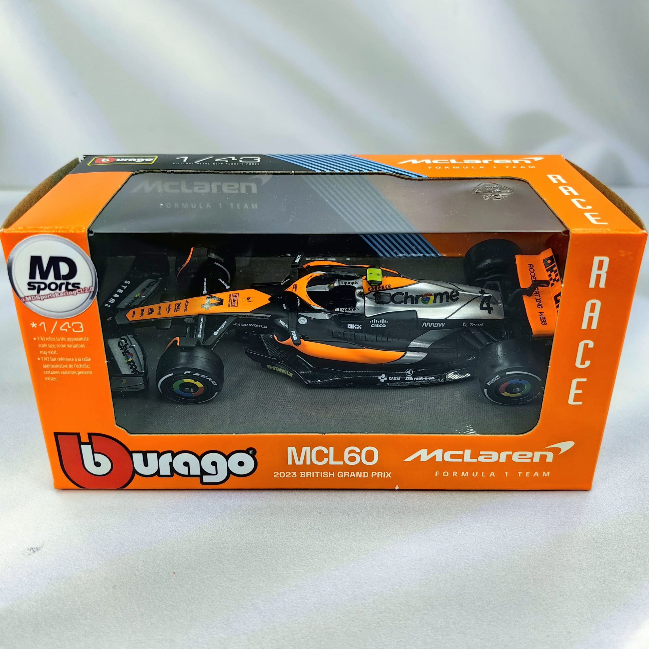 Mclaren MCL60 2023 #4 Lando Norris Caja Normal Burago 1:43