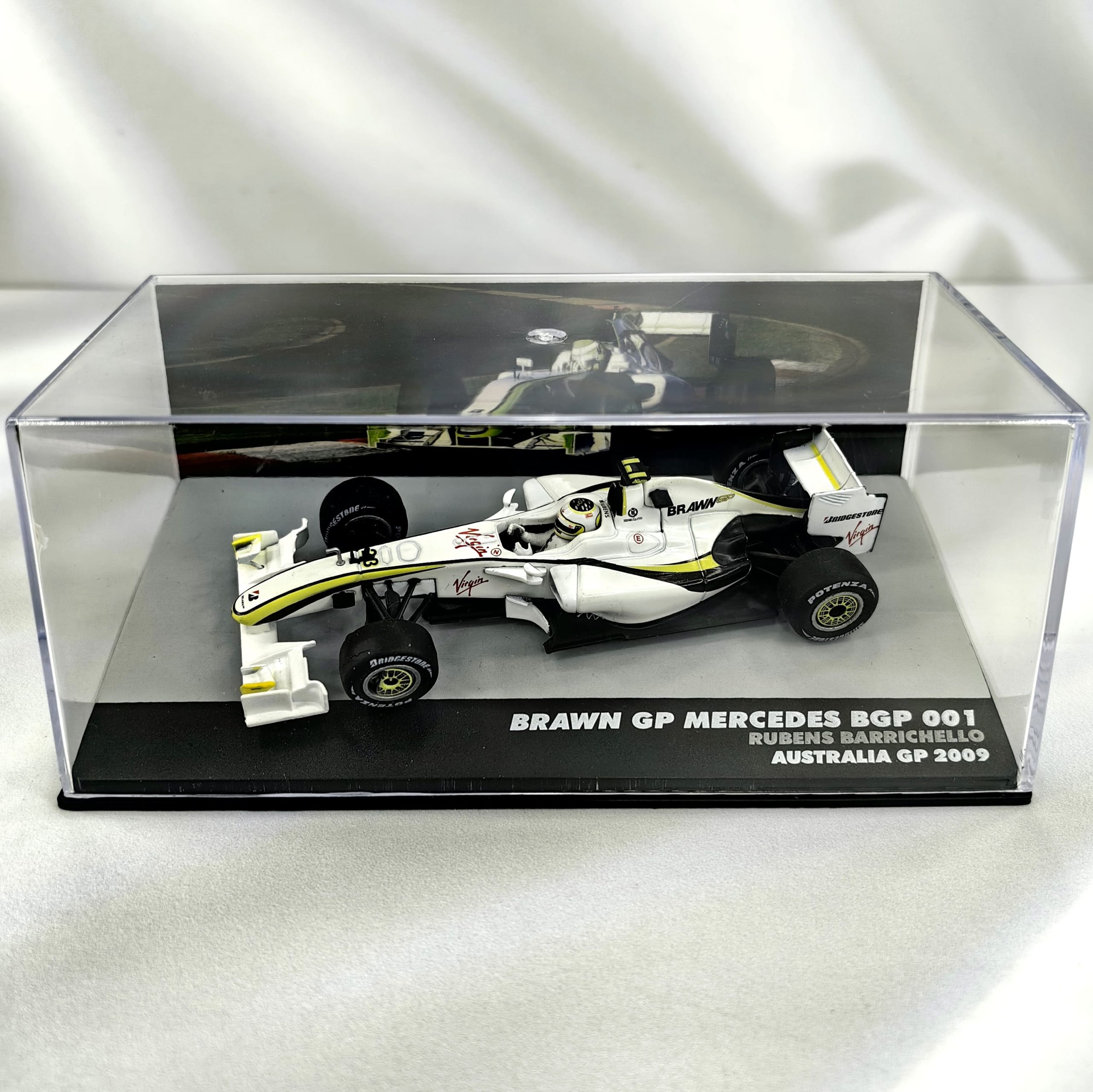 Brawn GP 001 2009 #23 Rubens Barrichello Caja Acrilica IXO Special 1:43