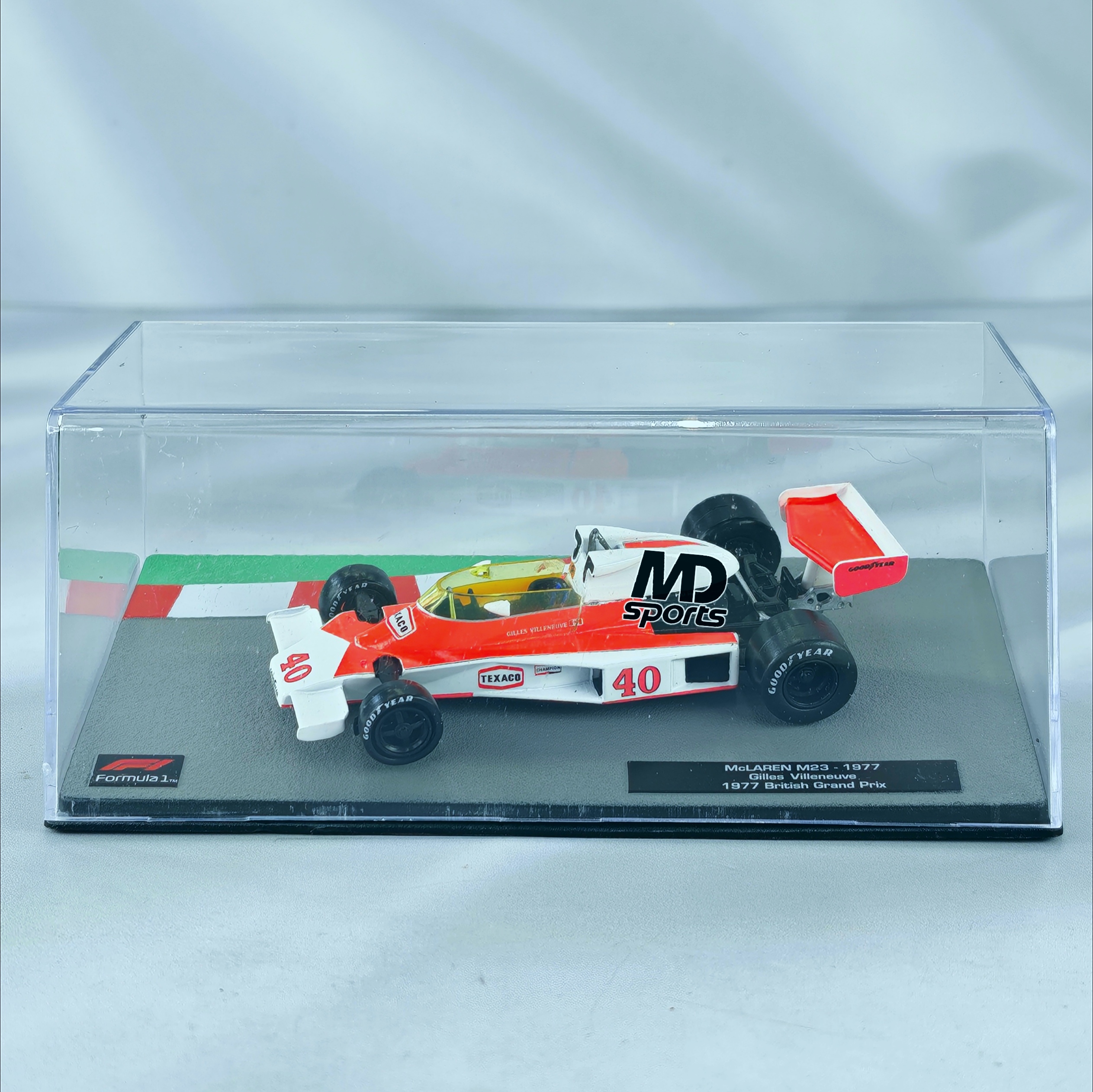 Mclaren M23 1977 #40 Gilles Villeneuve Caja Acrilica IXO 1:43