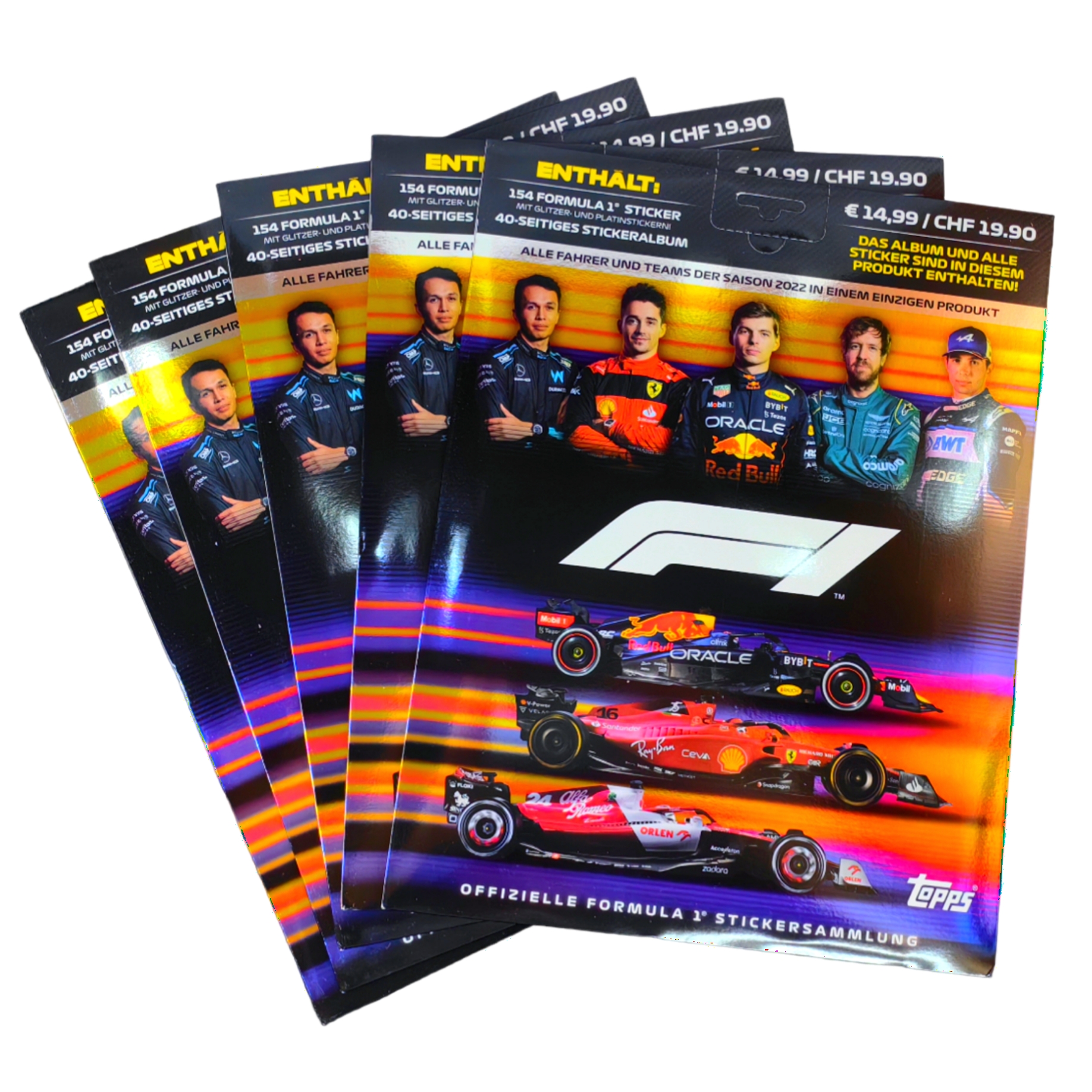 Album TOPPS Formula 1 Temporada 2022 Completo a Pegar (Vers. Alemana)