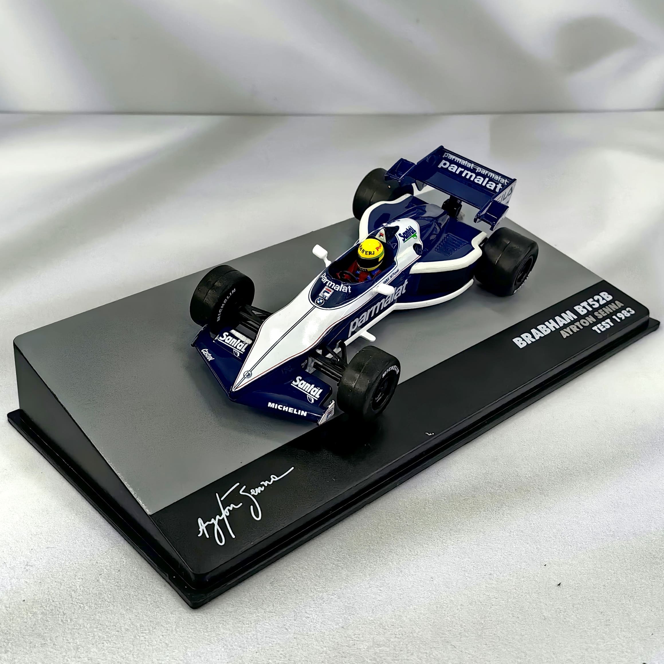 Brabham BT52B Test 1983 Ayrton Senna Caja Acrilica IXO Special 1:43