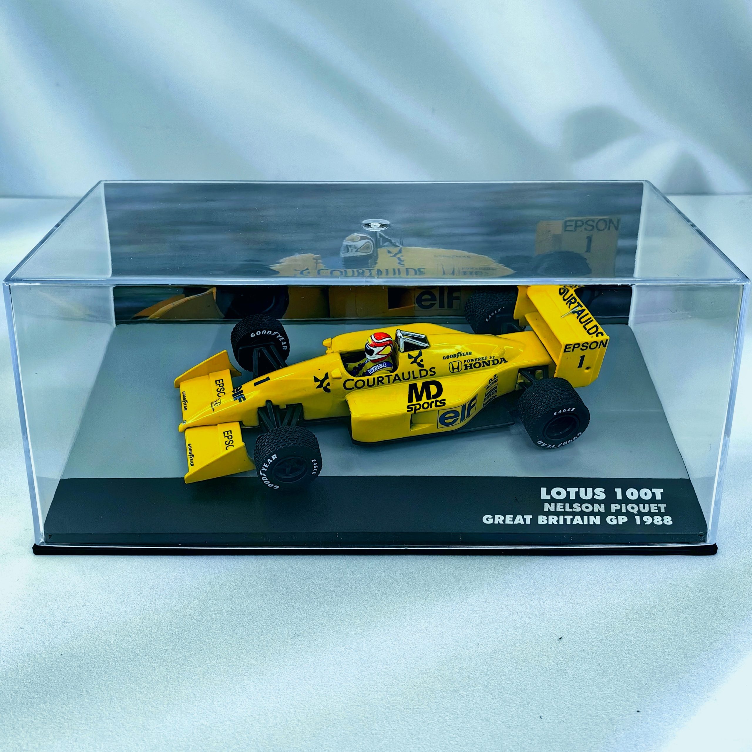 Lotus 100T 1988 #1 Nelson Piquet Caja Acrilica IXO Special 1:43 - Imagen 3