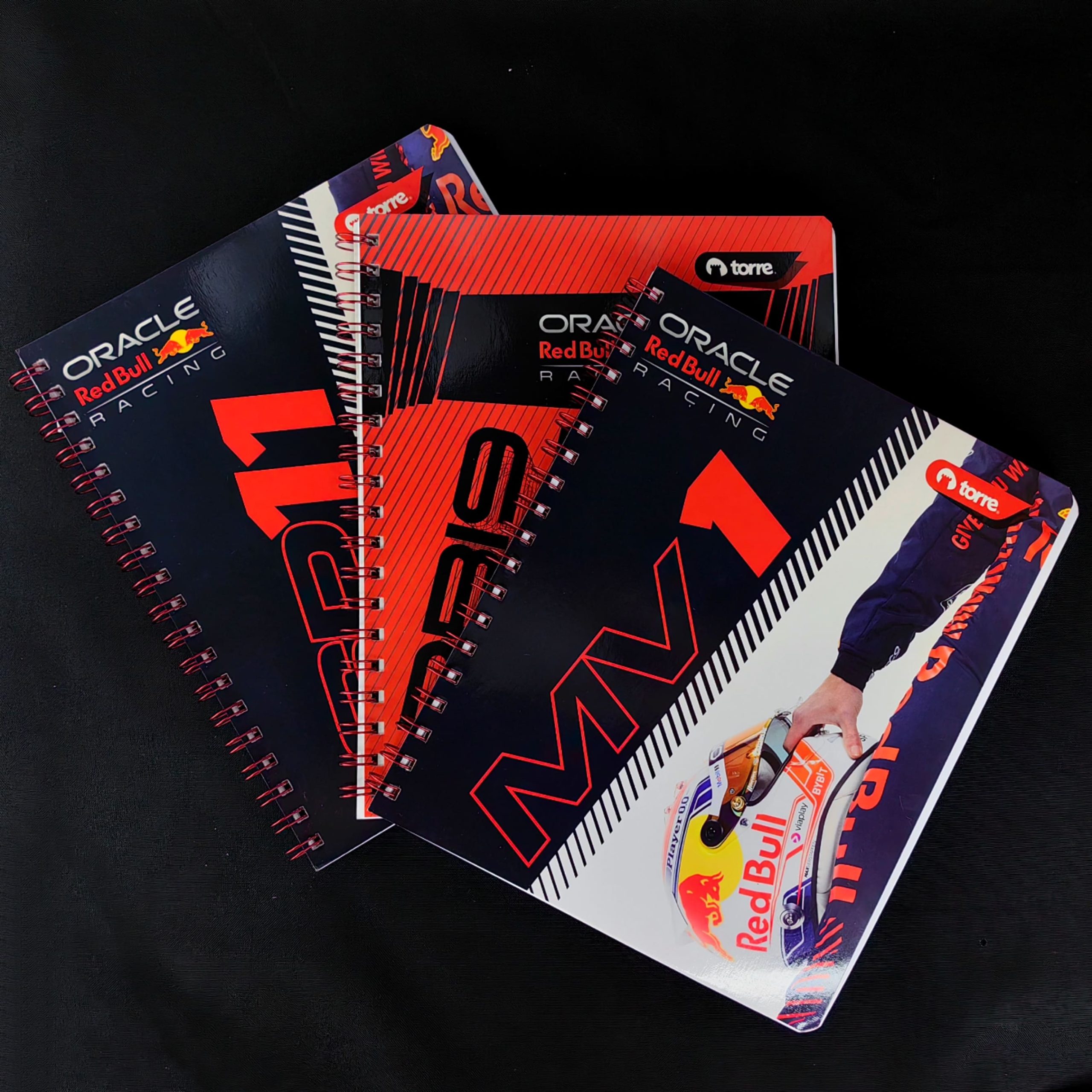 Pack 3 Cuaderno Universitario Torre RedBull Racing 100 hojas