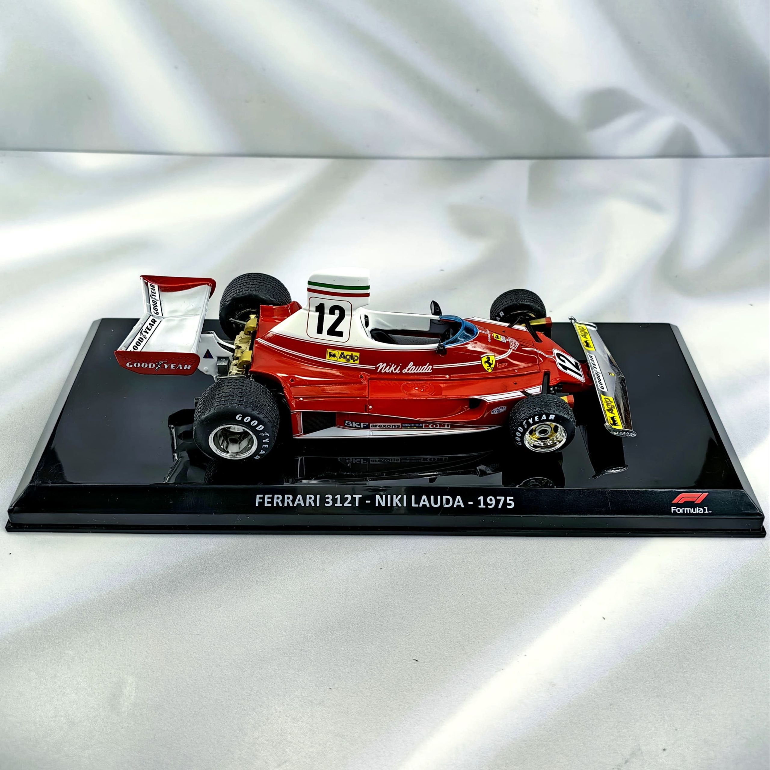 Ferrari 312T 1975 #12 Niki Lauda Caja Normal Premium Collect 1:24