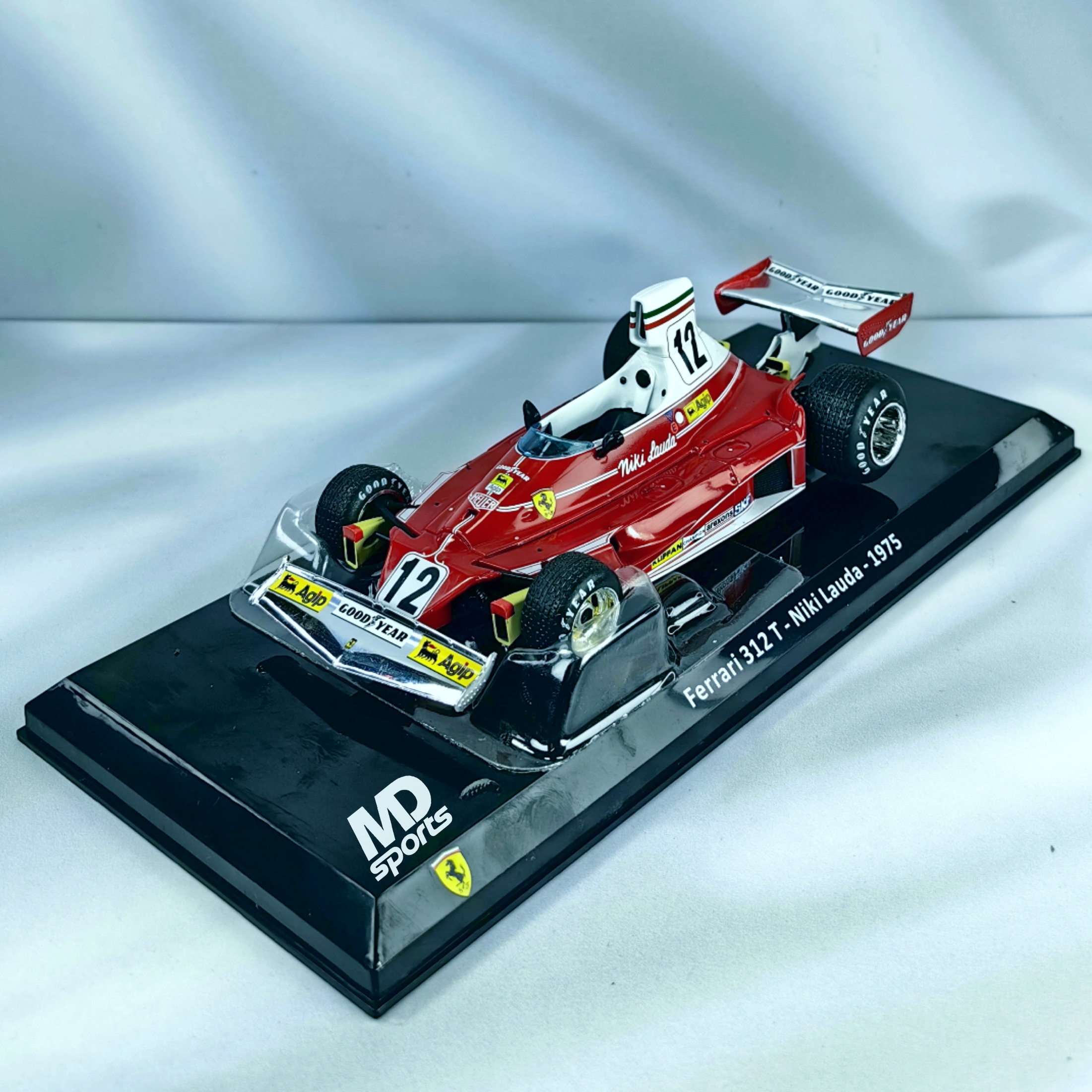 Ferrari 312T 1975 #12 Niki Lauda Caja Acrilica Premium Collect 1:24