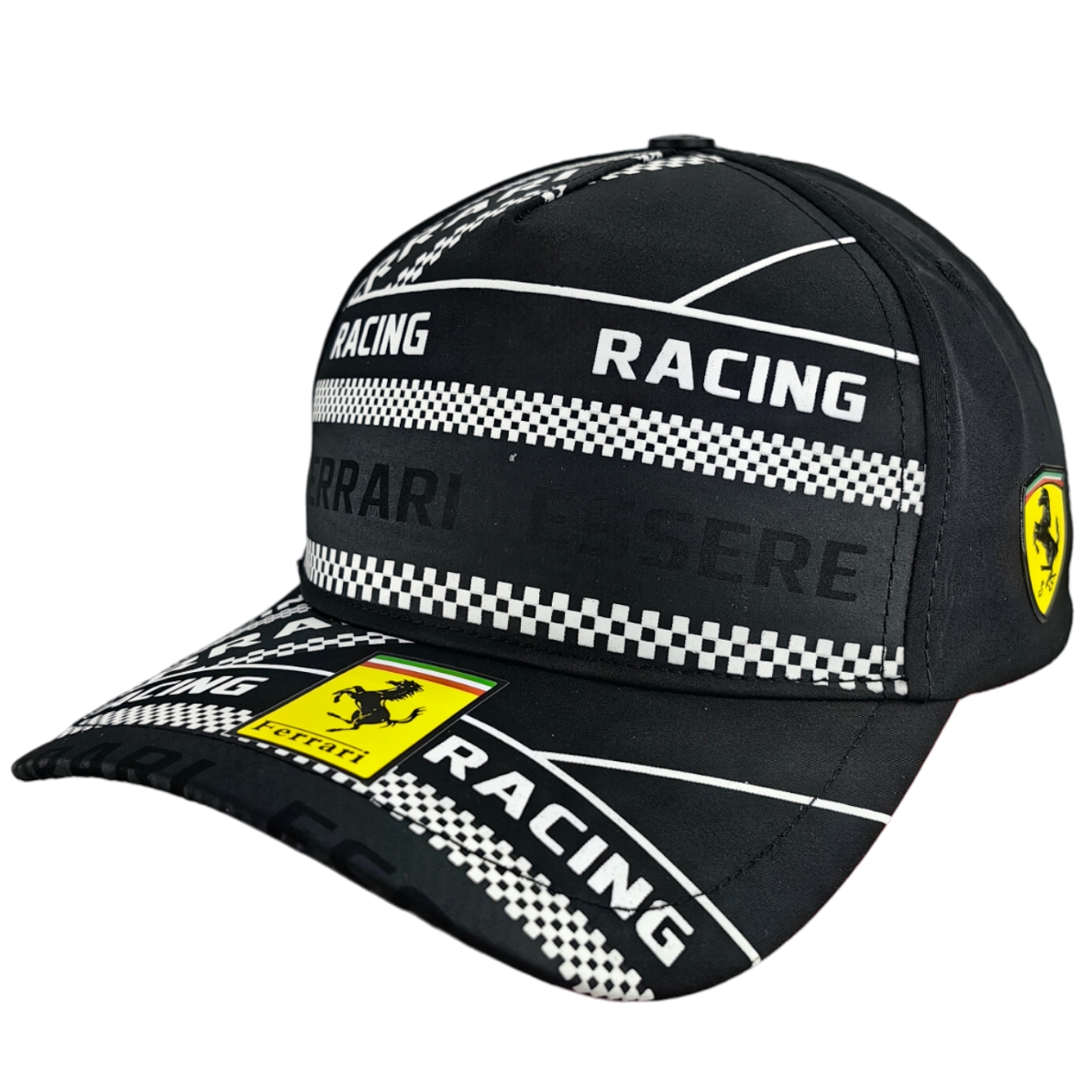 Gorro Scuderia Ferrari Logo SF Modelo Essere Negro