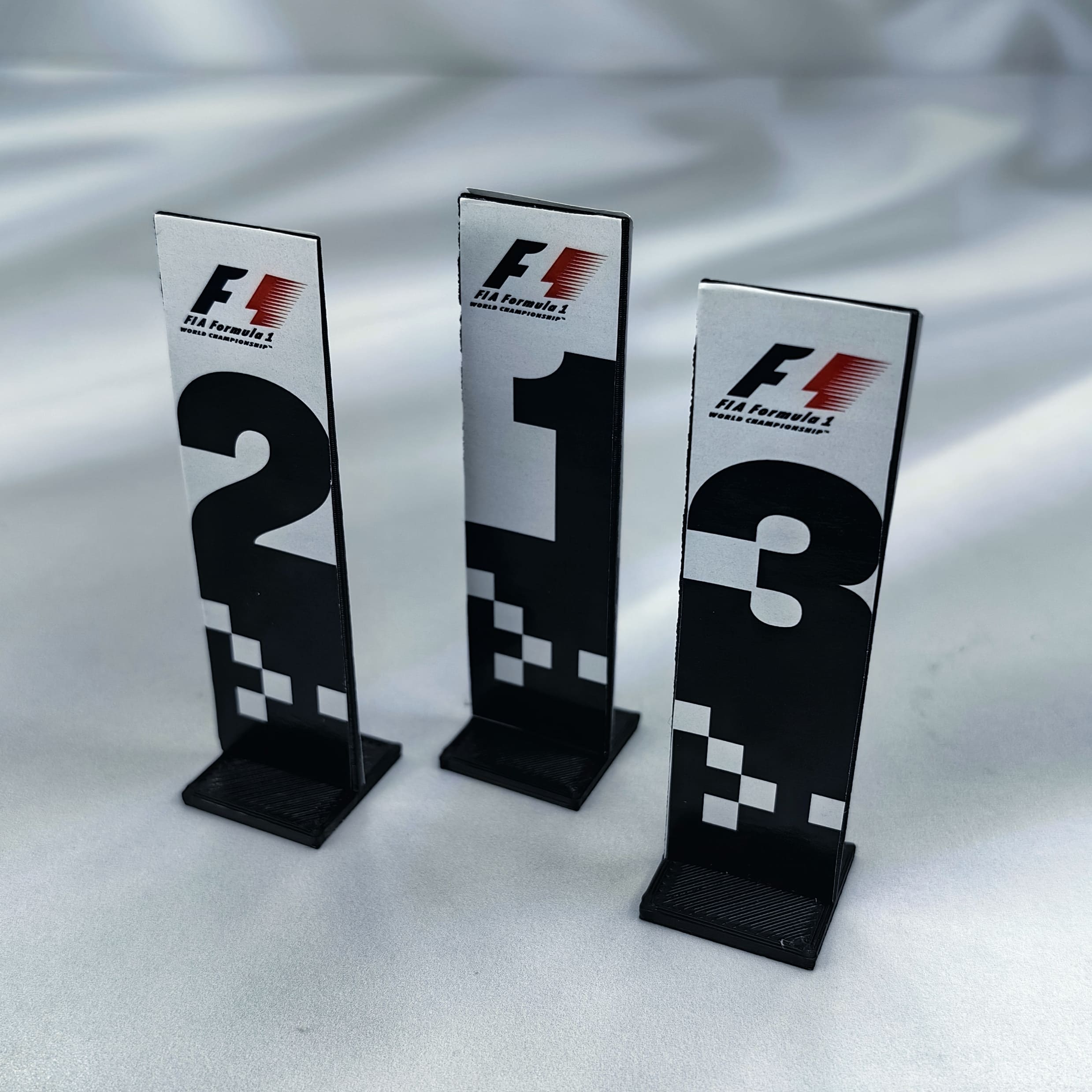 Letrero Podium F1 Escala 1:18