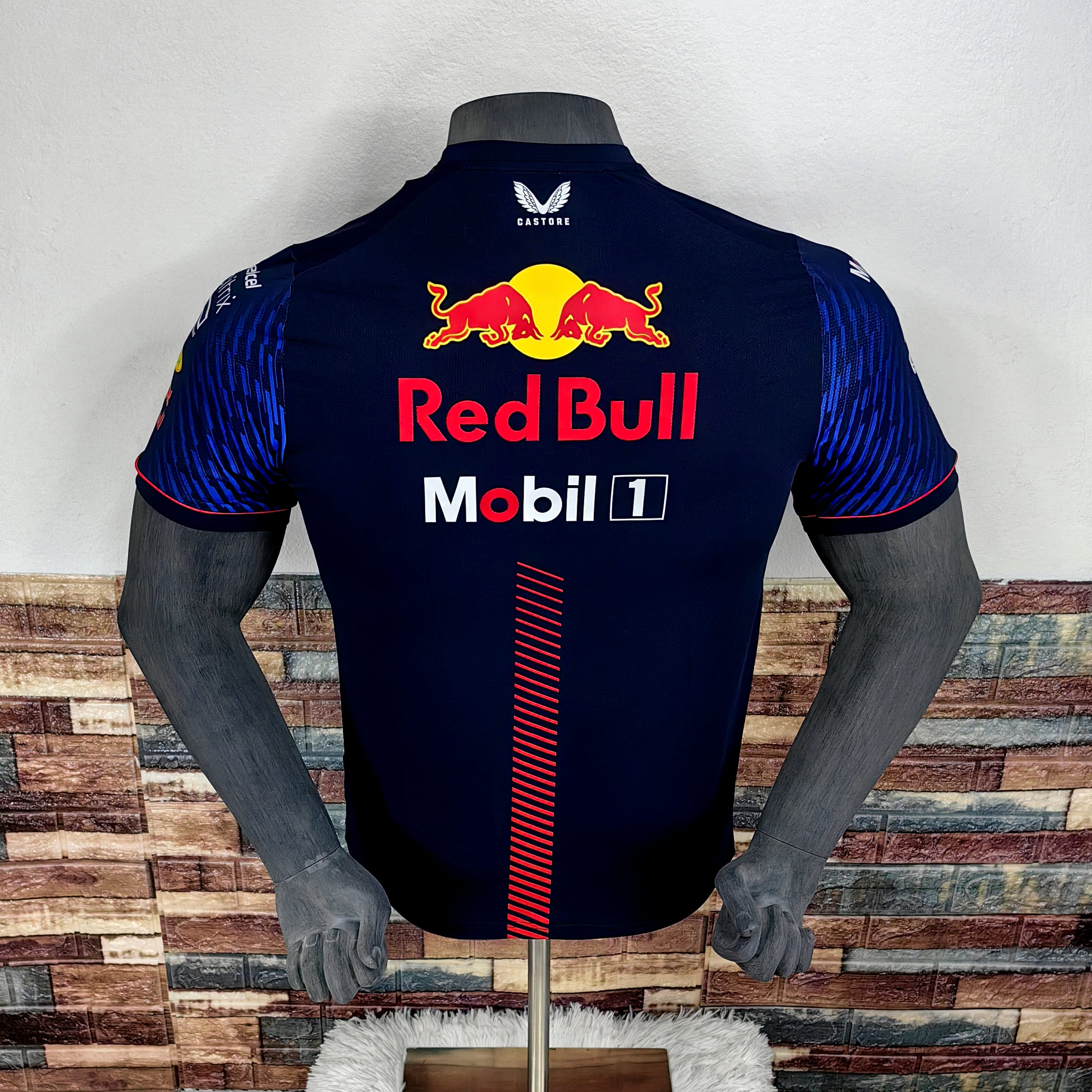 Polera CASTORE Oficial Oracle RedBull Racing Team 2023 Azul