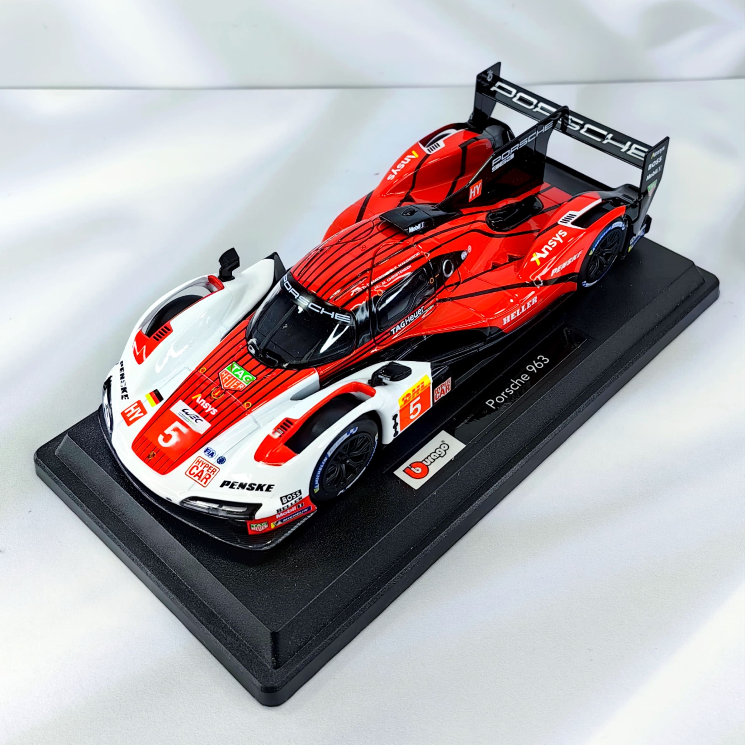 Porsche Penske 963 LeMans Hypercar 2023 Caja Normal Burago 1:24