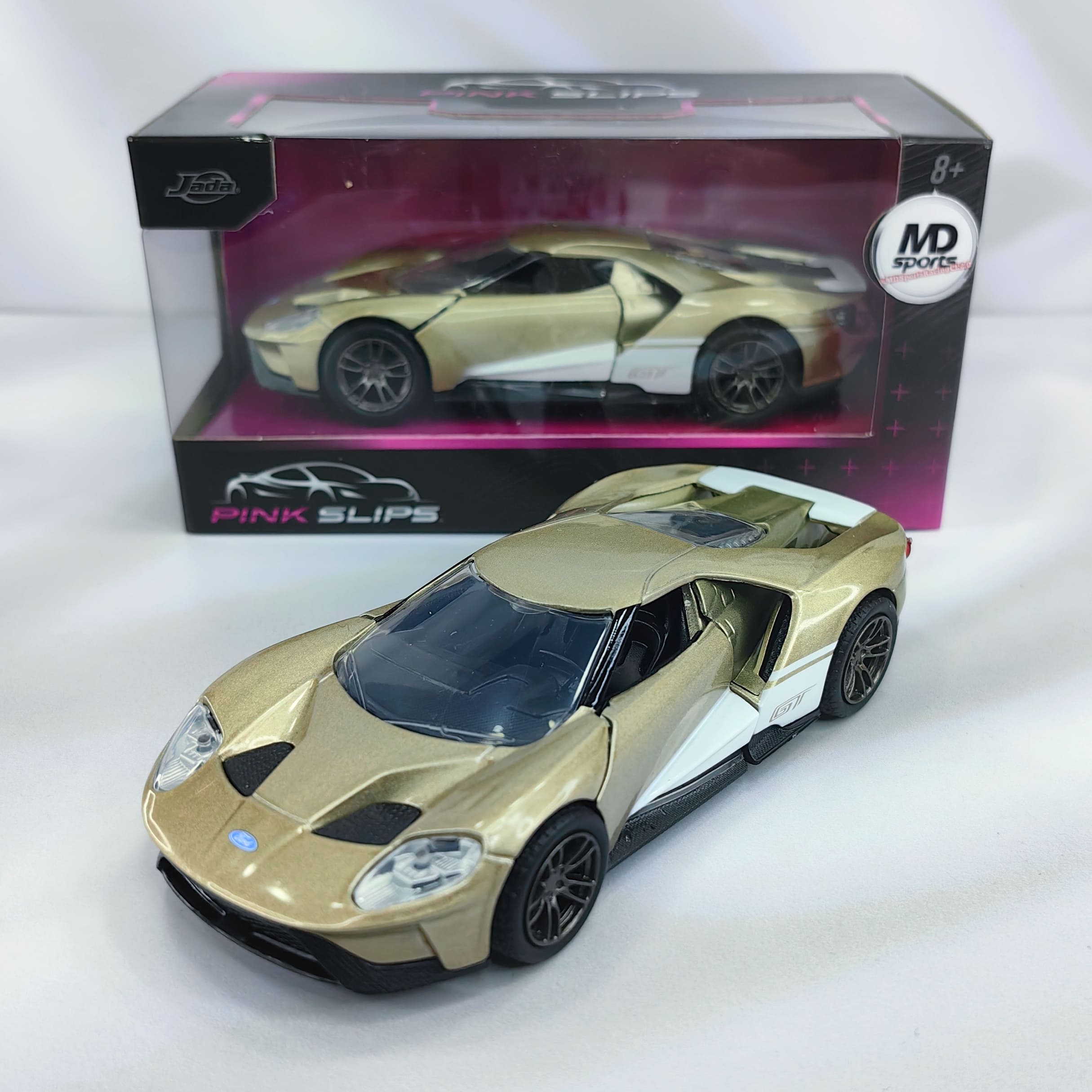 Auto Colección Pink Slips Ford GT 2017 Dorado Jada 1:32