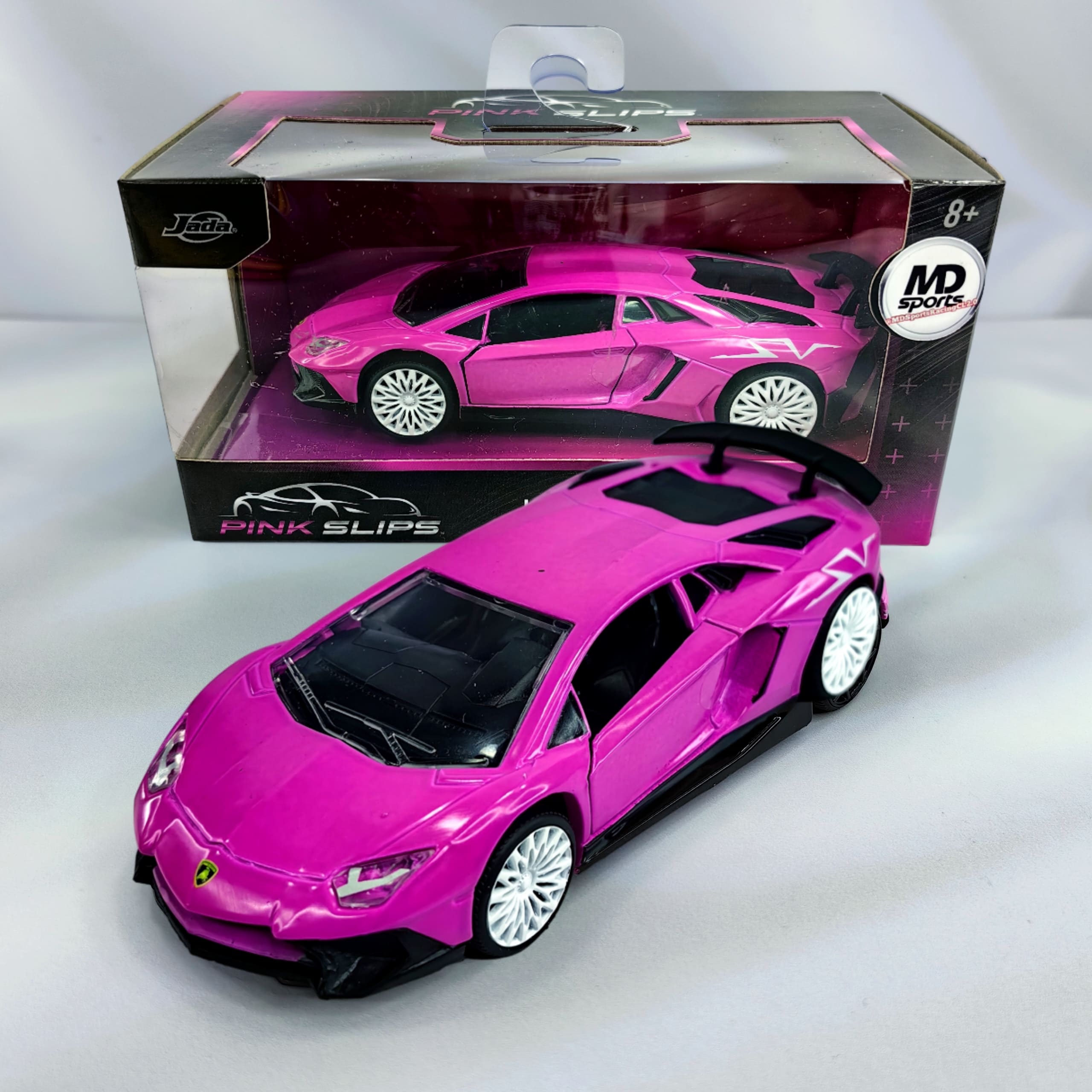 Auto Colección Pink Slips Lamborghini Aventador SV Rosa Jada 1:32